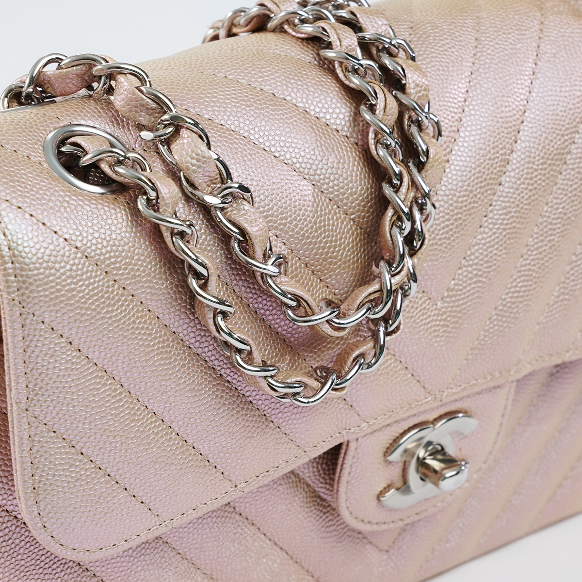 Small Double Flap 17B Rosegold