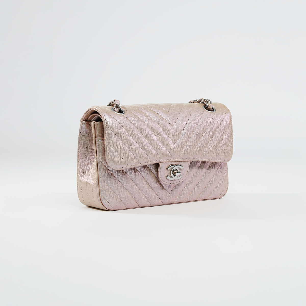 Small Double Flap 17B Rosegold