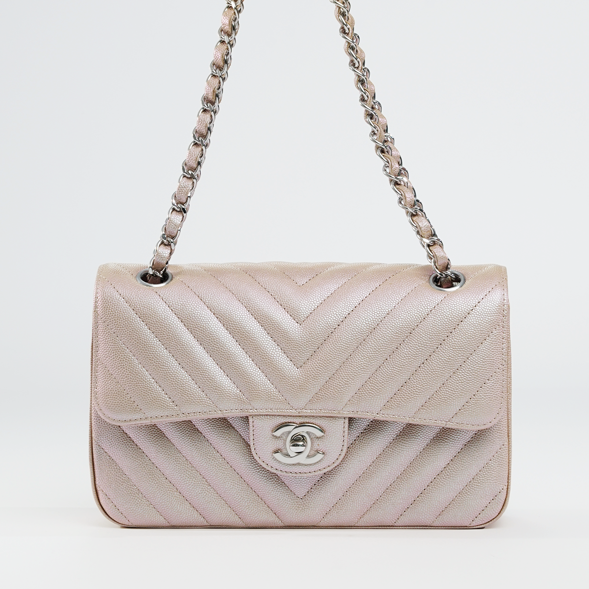 Small Double Flap 17B Rosegold