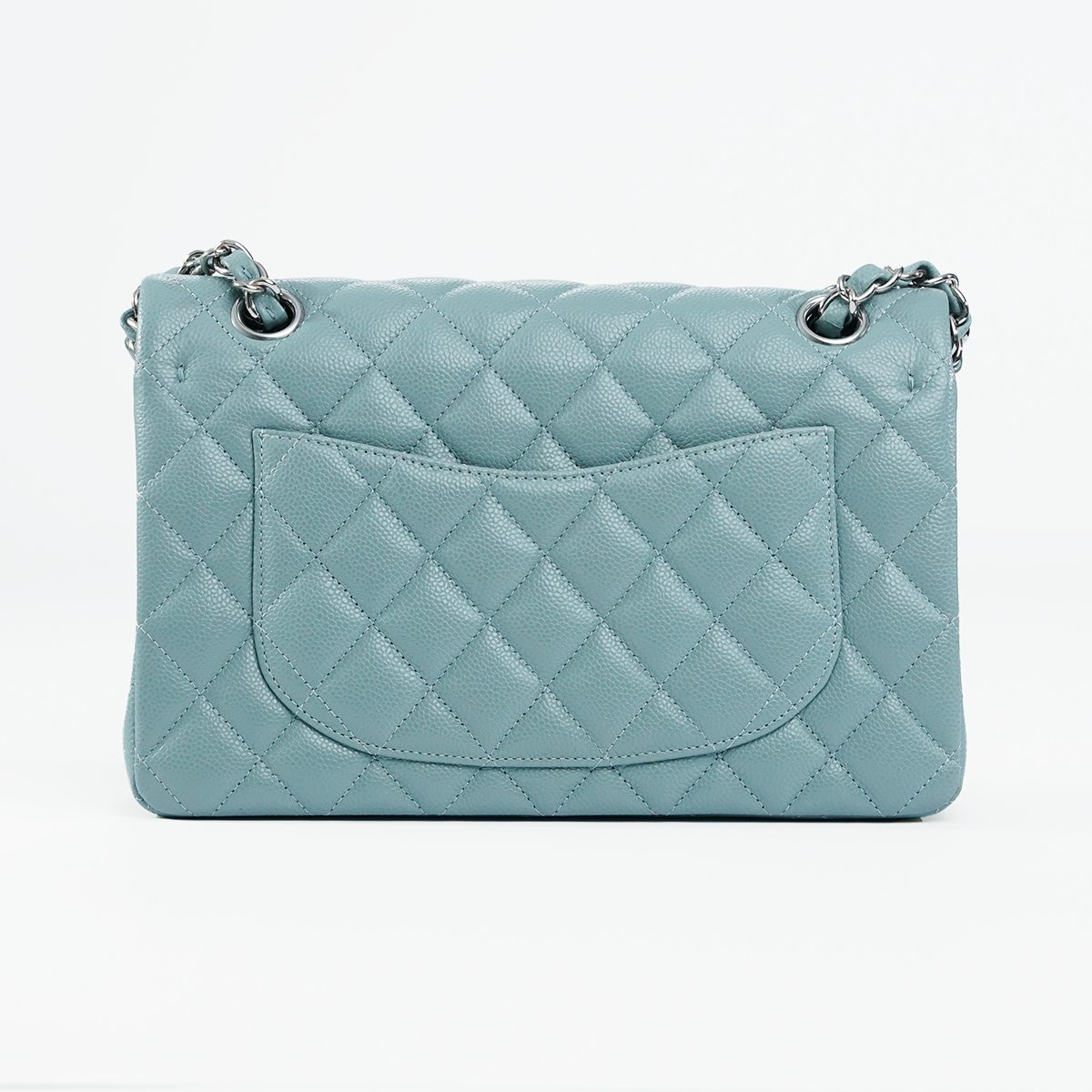 Small Double Flap Pale Blue
