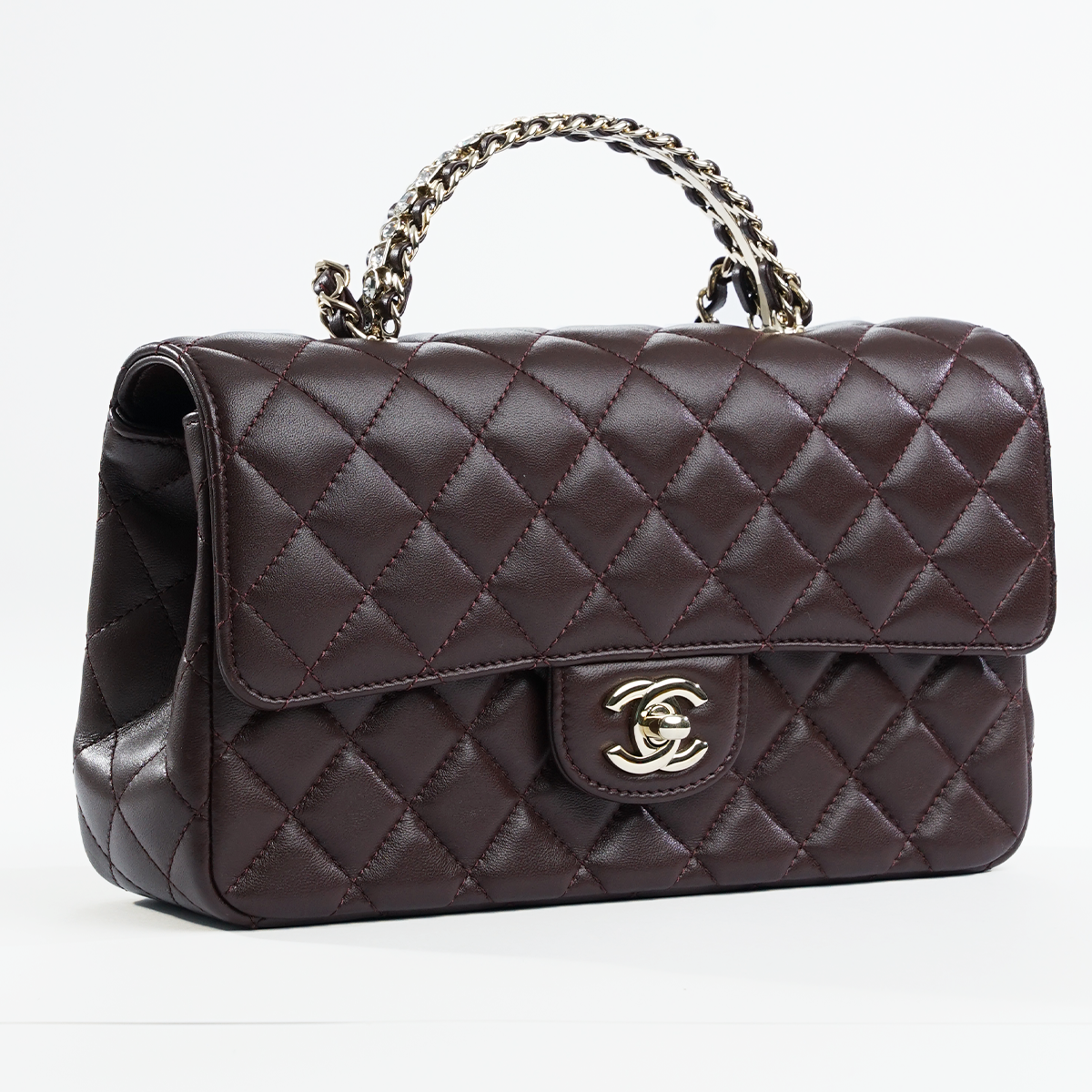 Strass Top Handle Small Flap