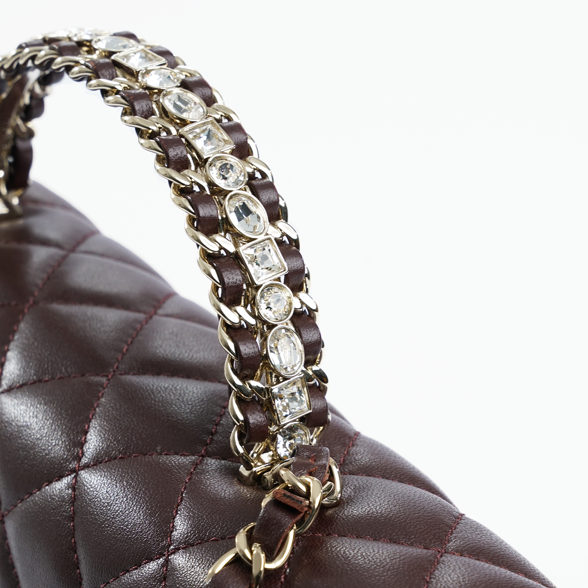 Strass Top Handle Small Flap