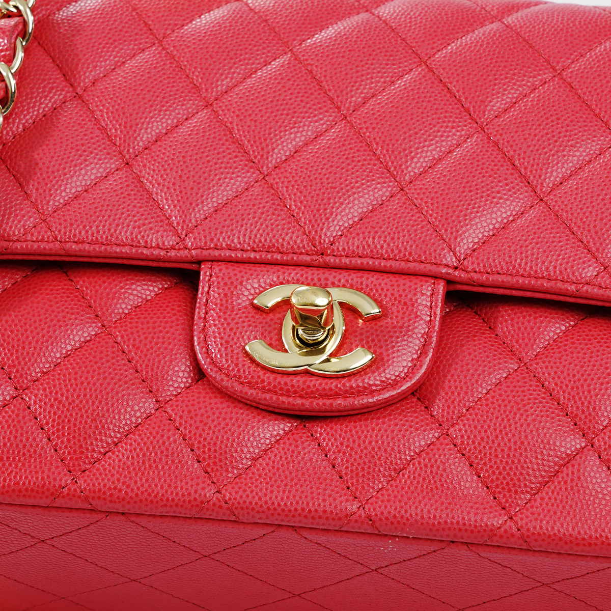 Medium Classic Double Flap Iridescent