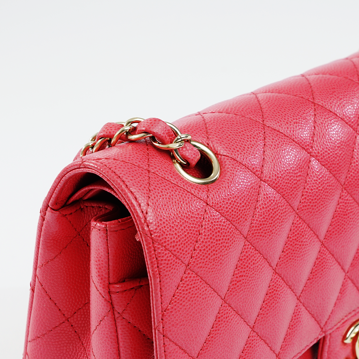 Medium Classic Double Flap Iridescent