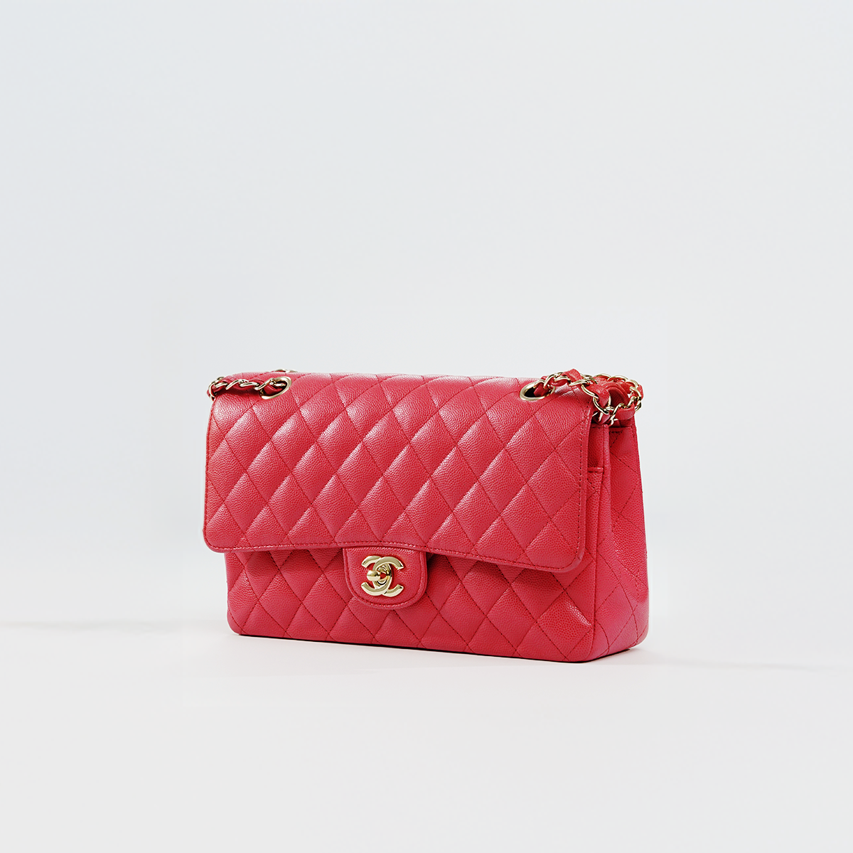 Medium Classic Double Flap Iridescent