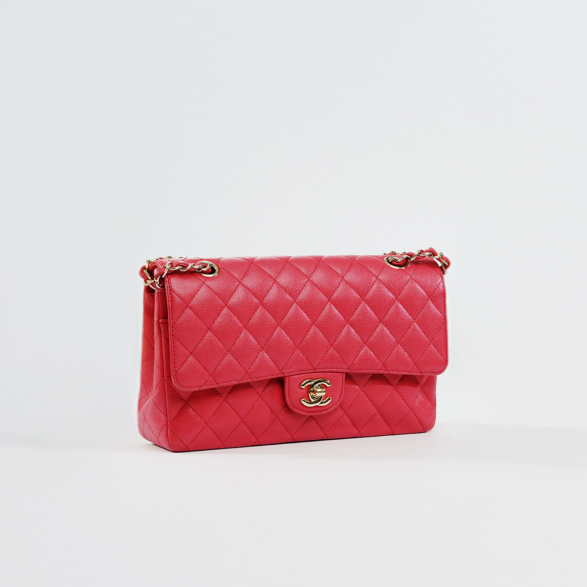 Medium Classic Double Flap Iridescent
