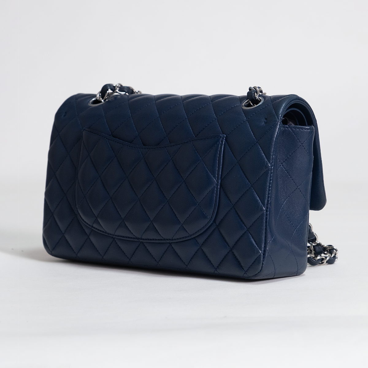 Classic Double Flap Medium Navy