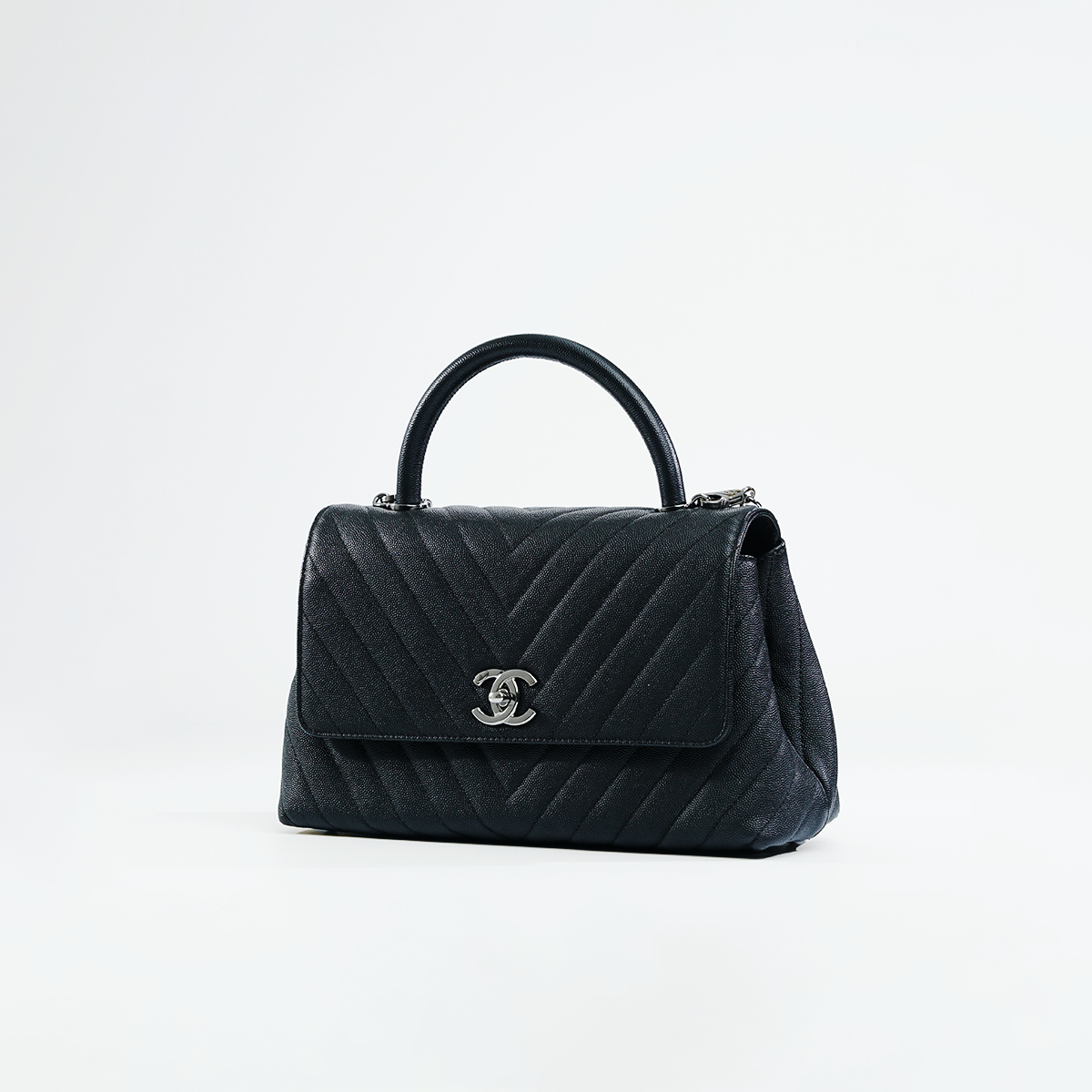 Coco Top Handle Chevron