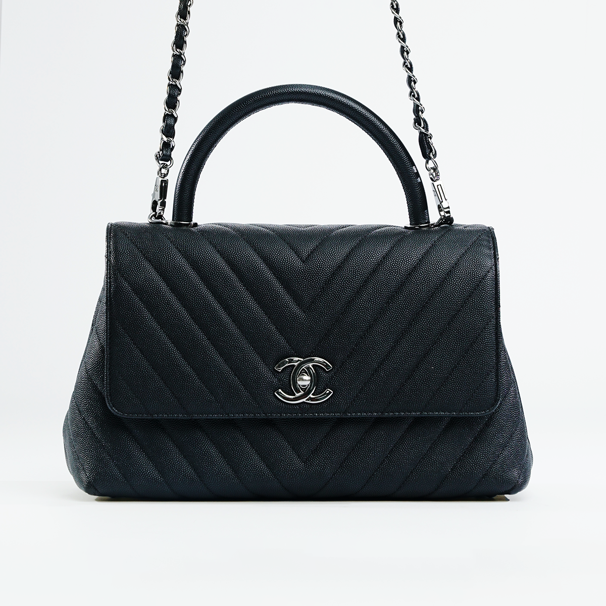 Coco Top Handle Chevron