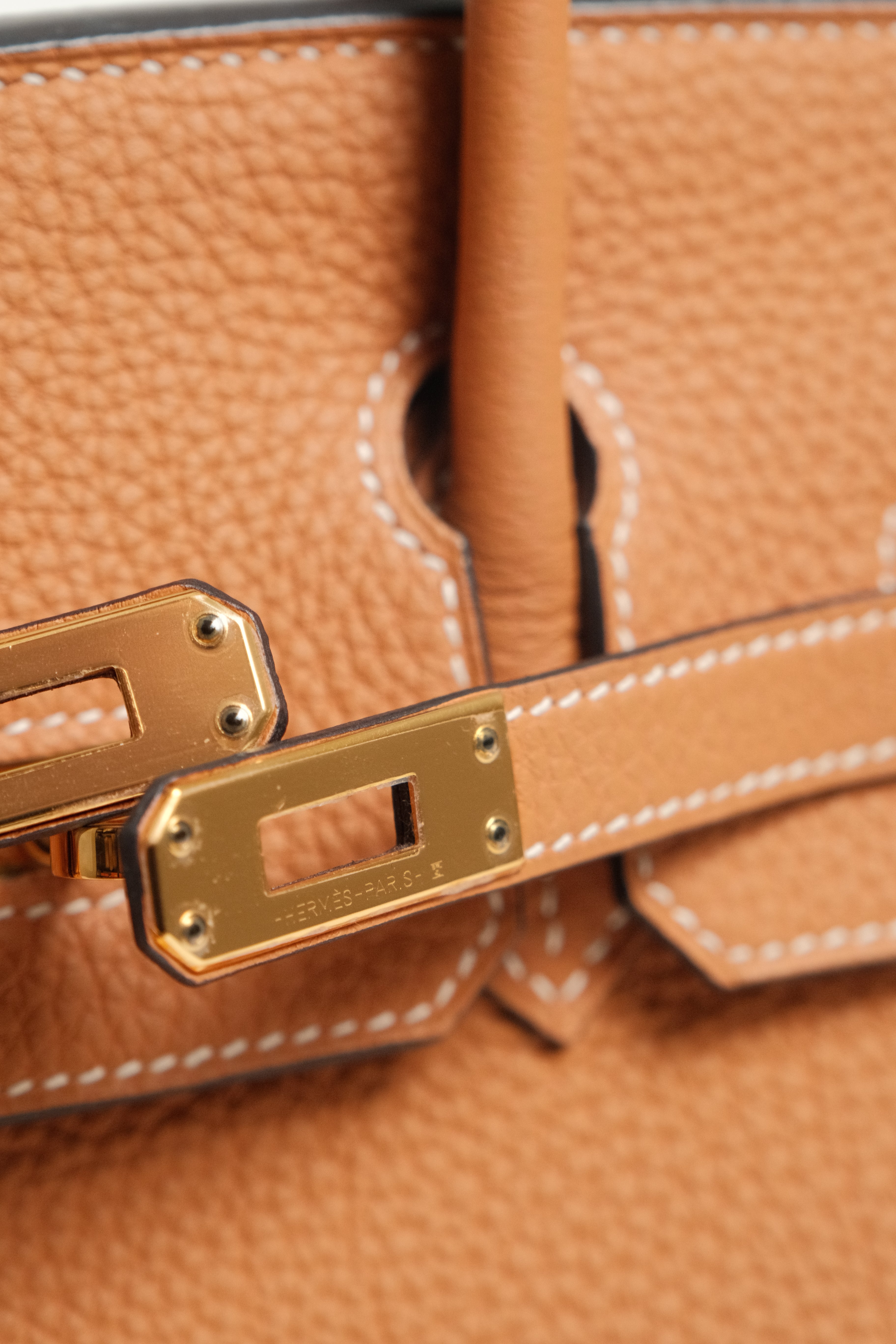 Birkin 25 B25 Toffee Stamp C