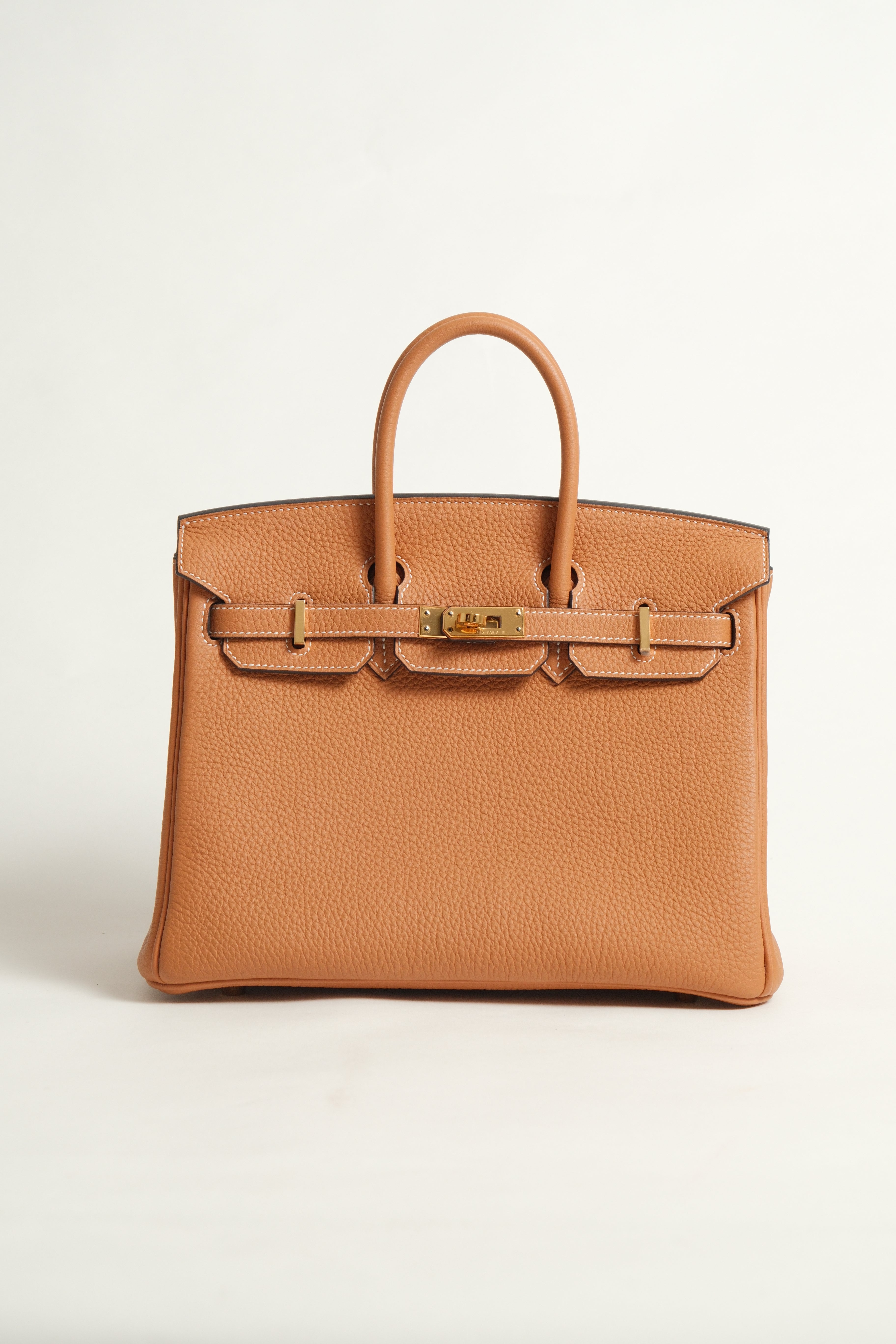 Birkin 25 B25 Toffee Stamp C