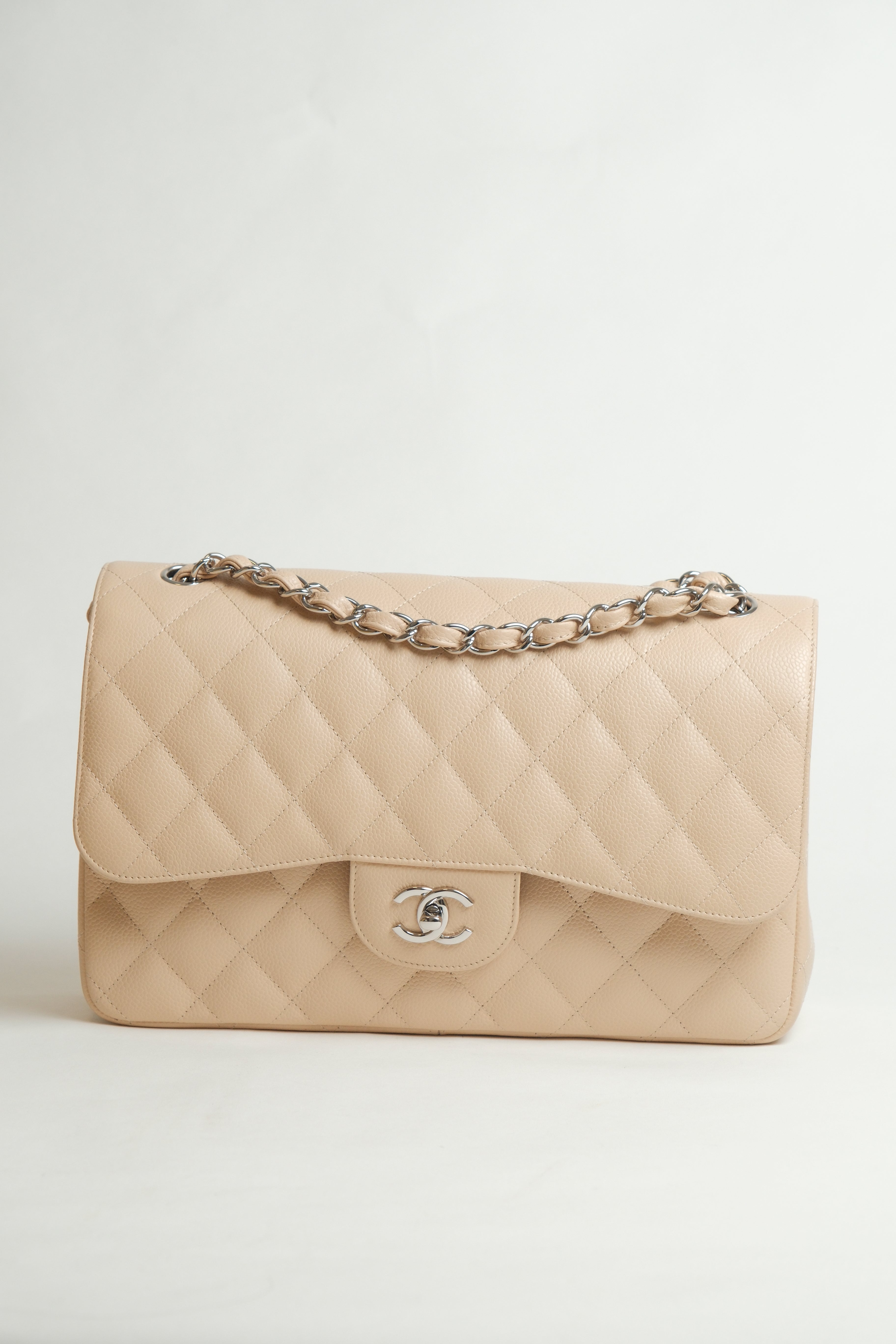 Classic Jumbo Double Flap Caviar