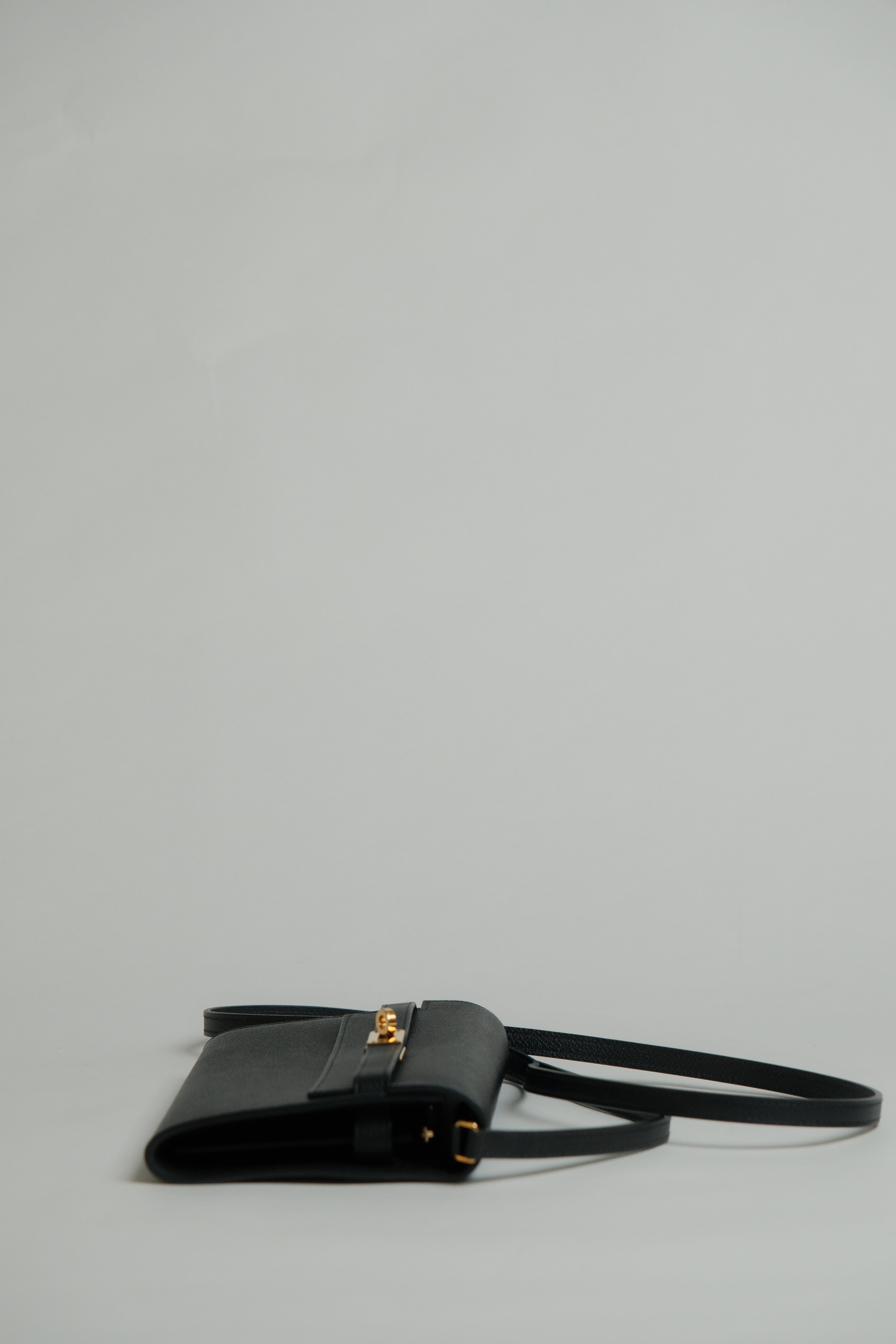 Kelly To Go GHW Noir Stamp B