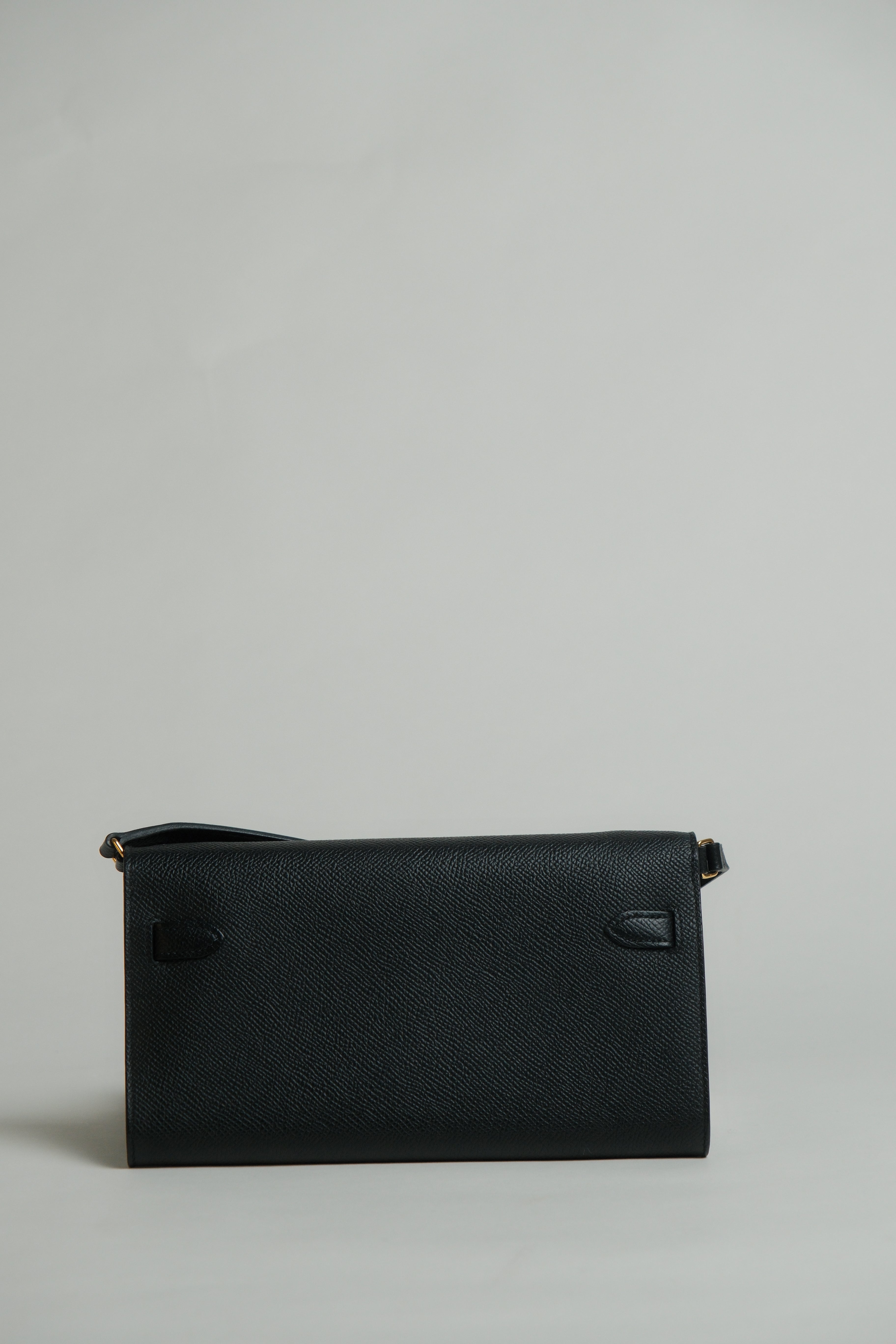 Kelly To Go GHW Noir Stamp B