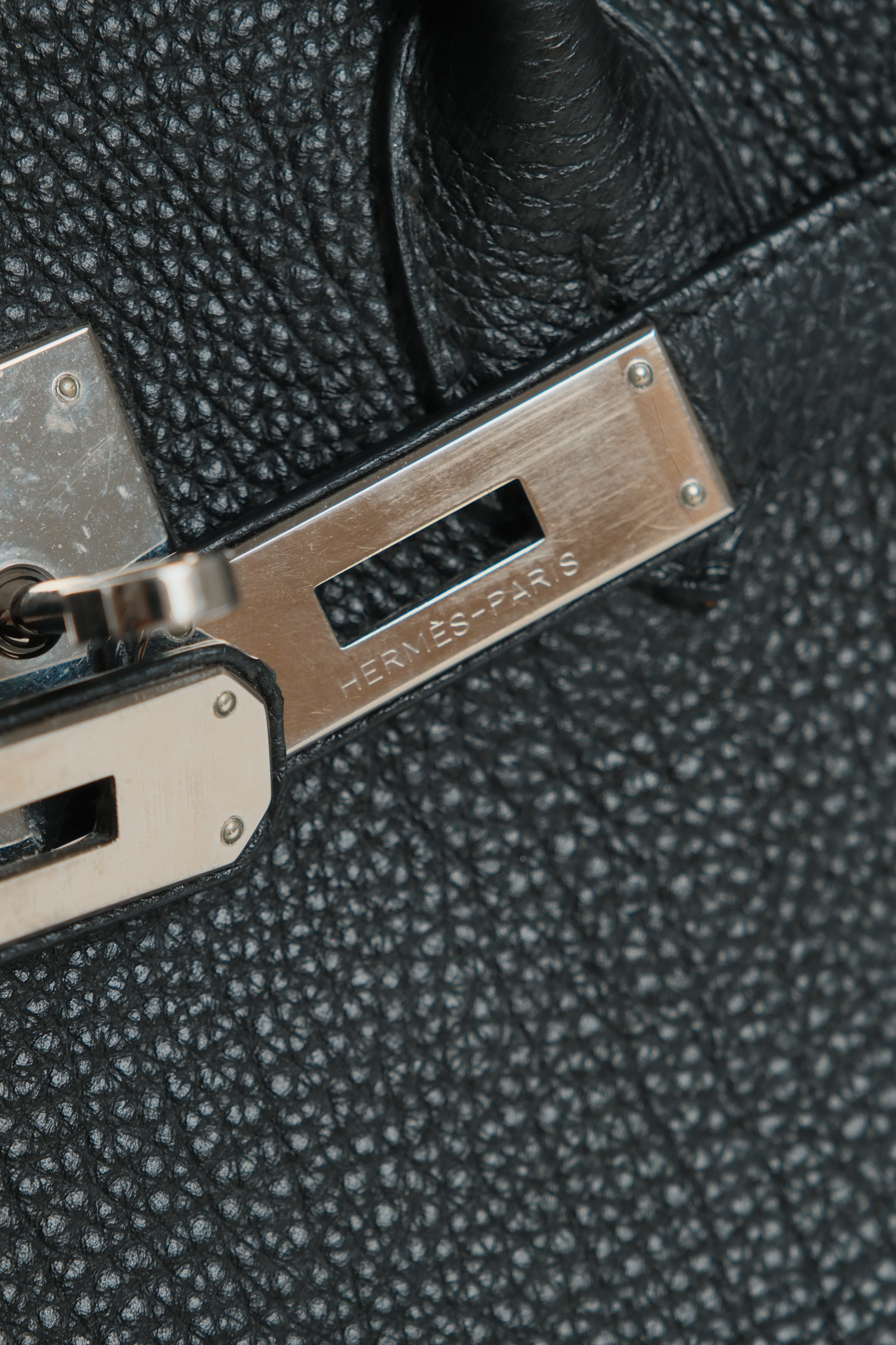 Birkin 30 O Square Noir Palladium