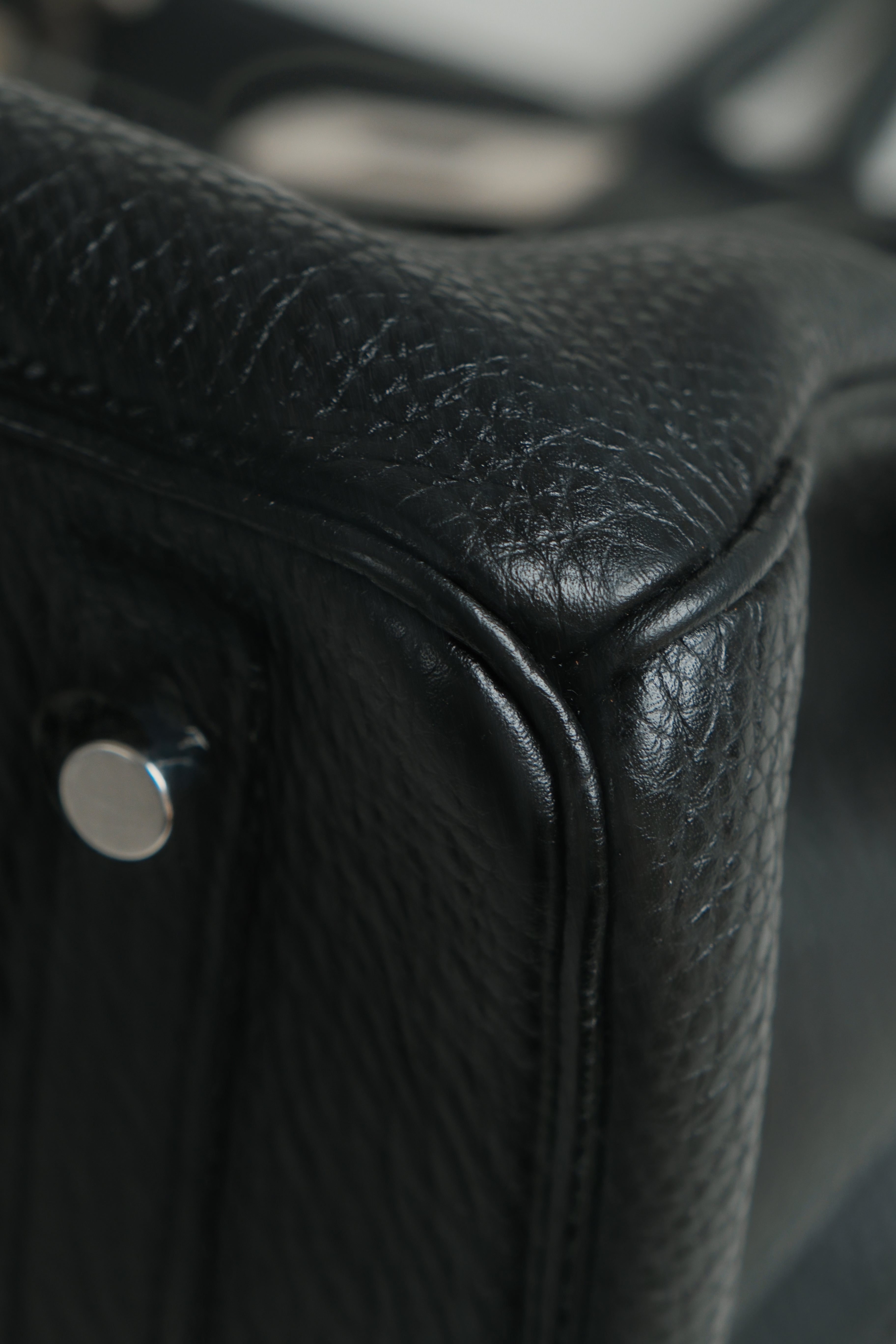 Birkin 30 O Square Noir Palladium