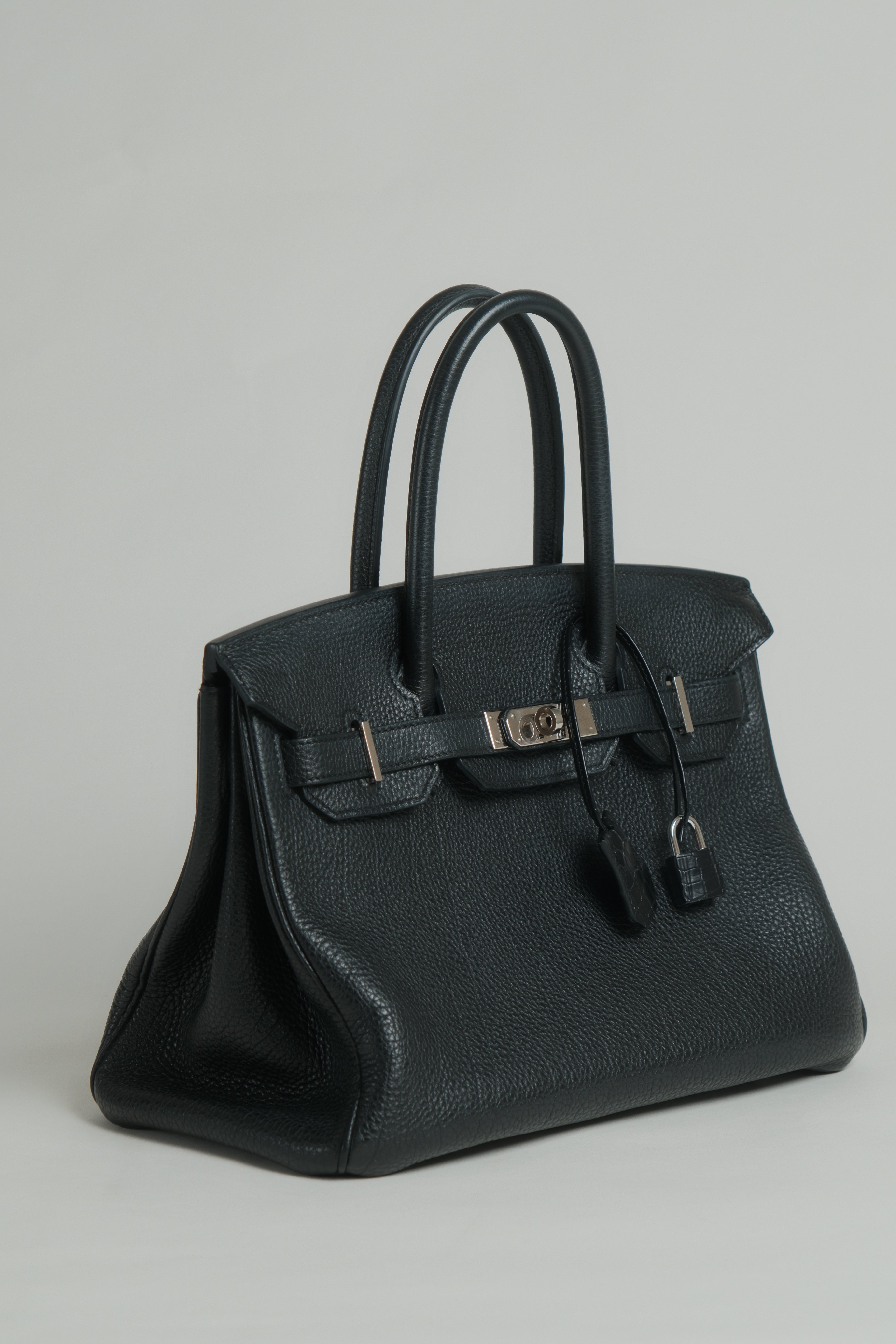 Birkin 30 O Square Noir Palladium