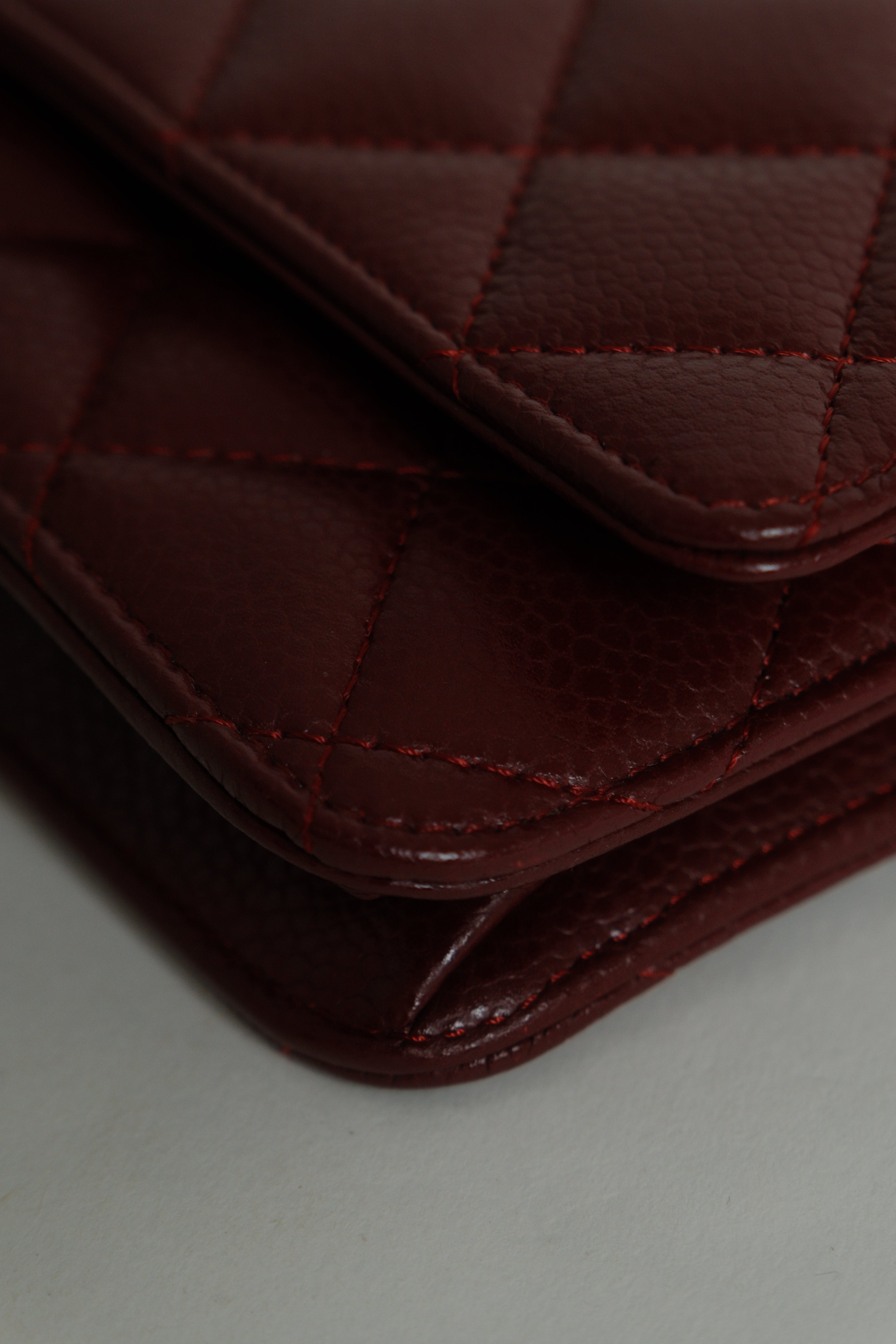 Wallet on Chain Burgundy SHW