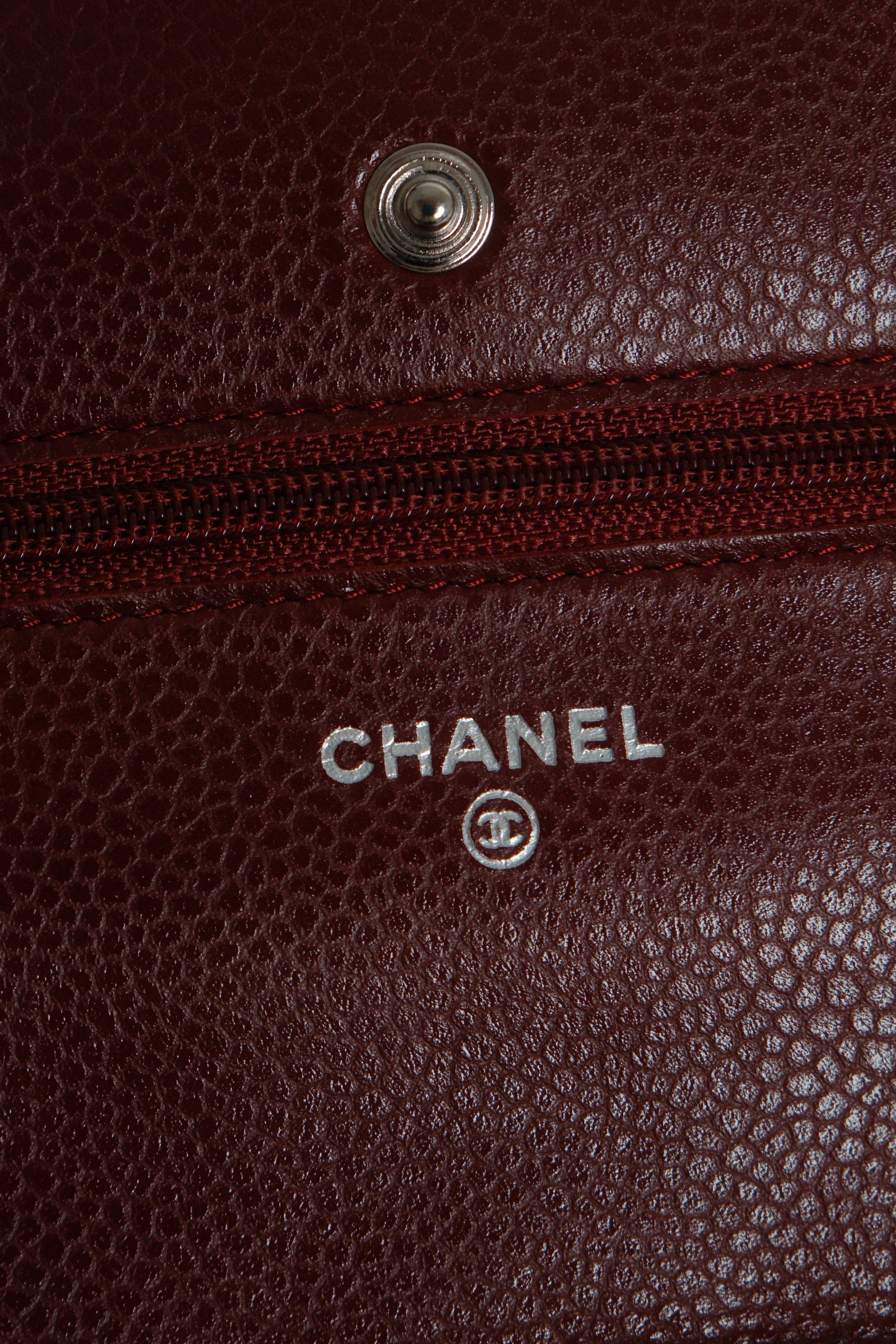 Wallet on Chain Burgundy SHW