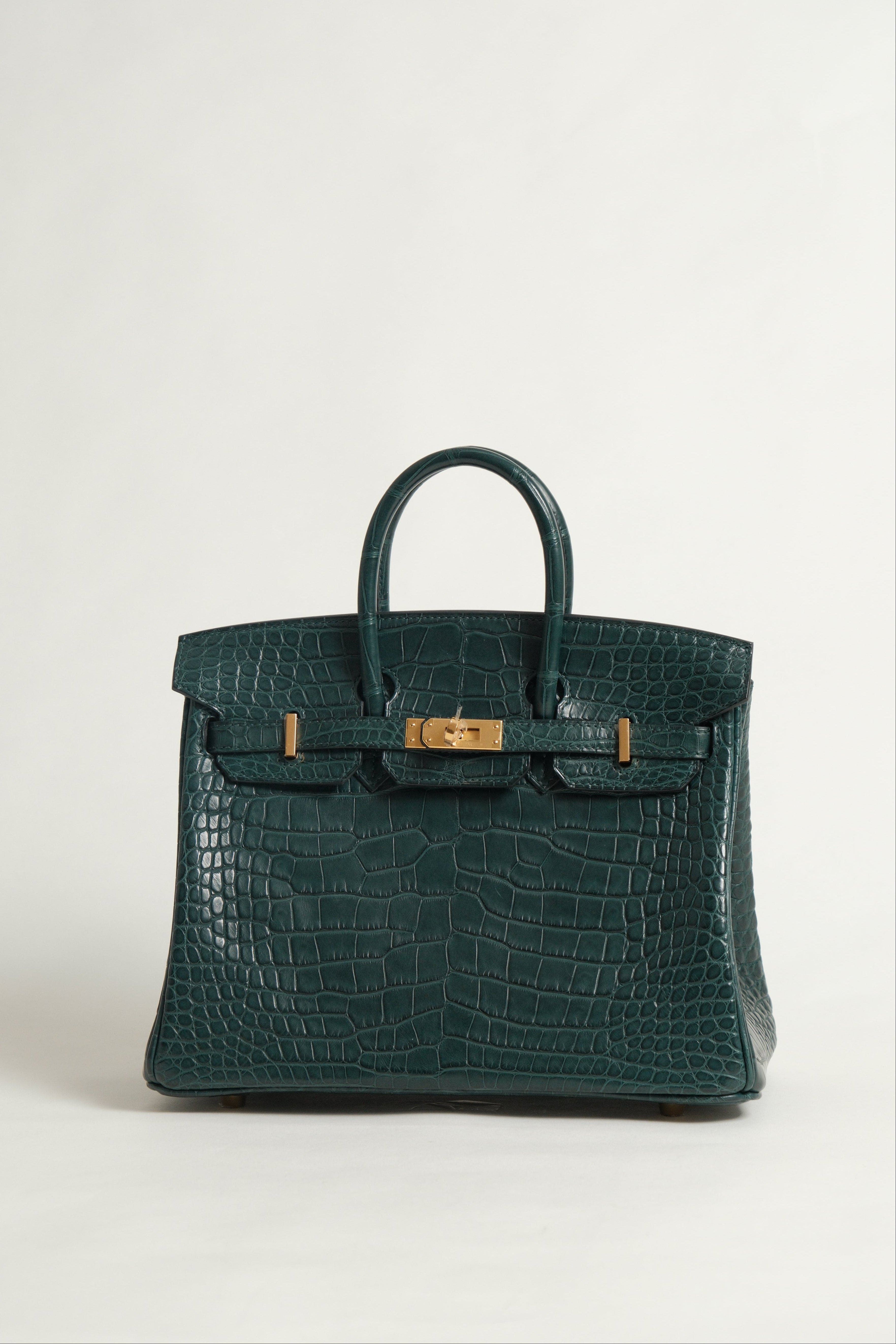 Birkin 25 Matte Alligator Vert Fonce
