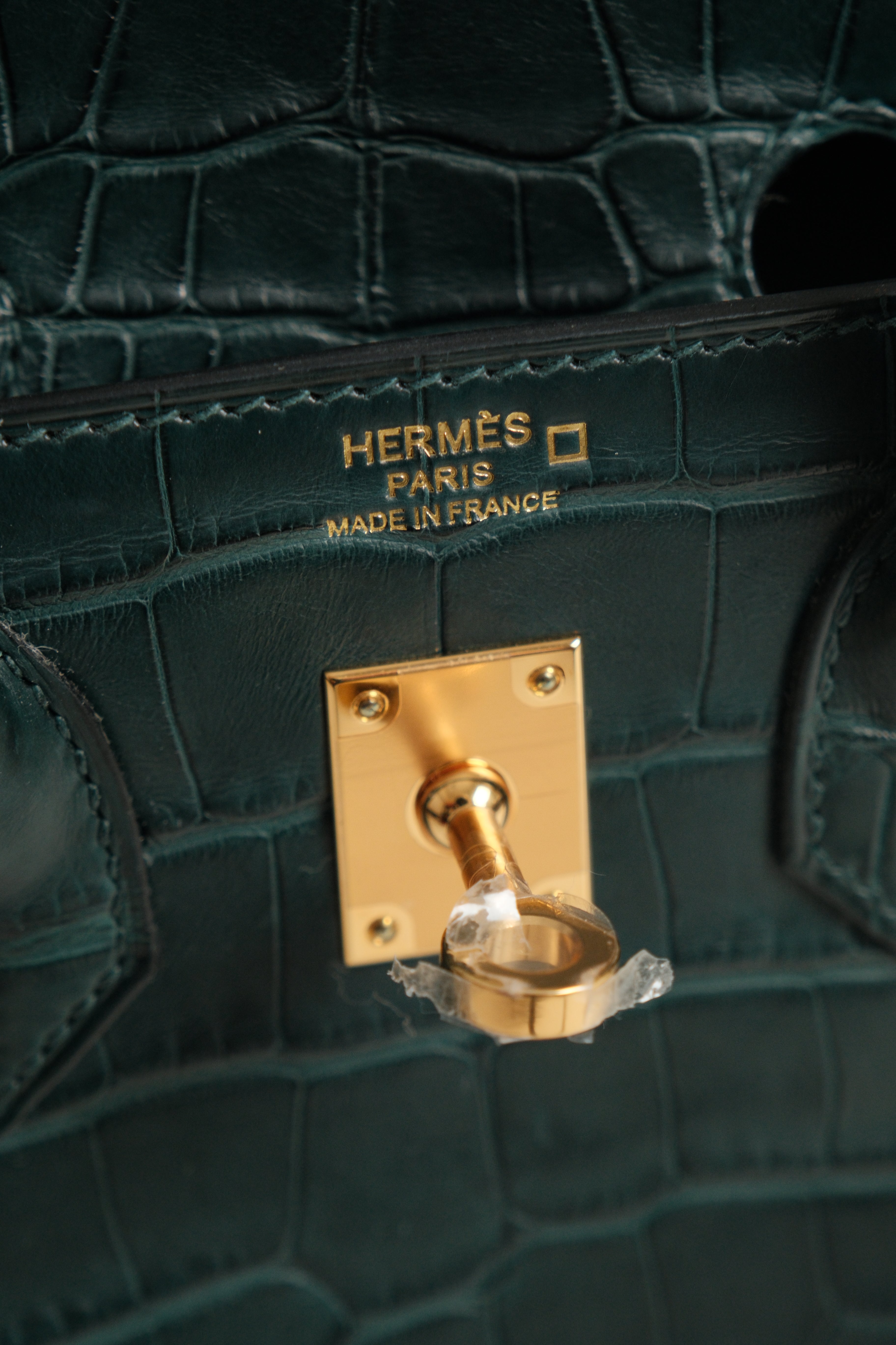 Birkin 25 Matte Alligator Vert Fonce