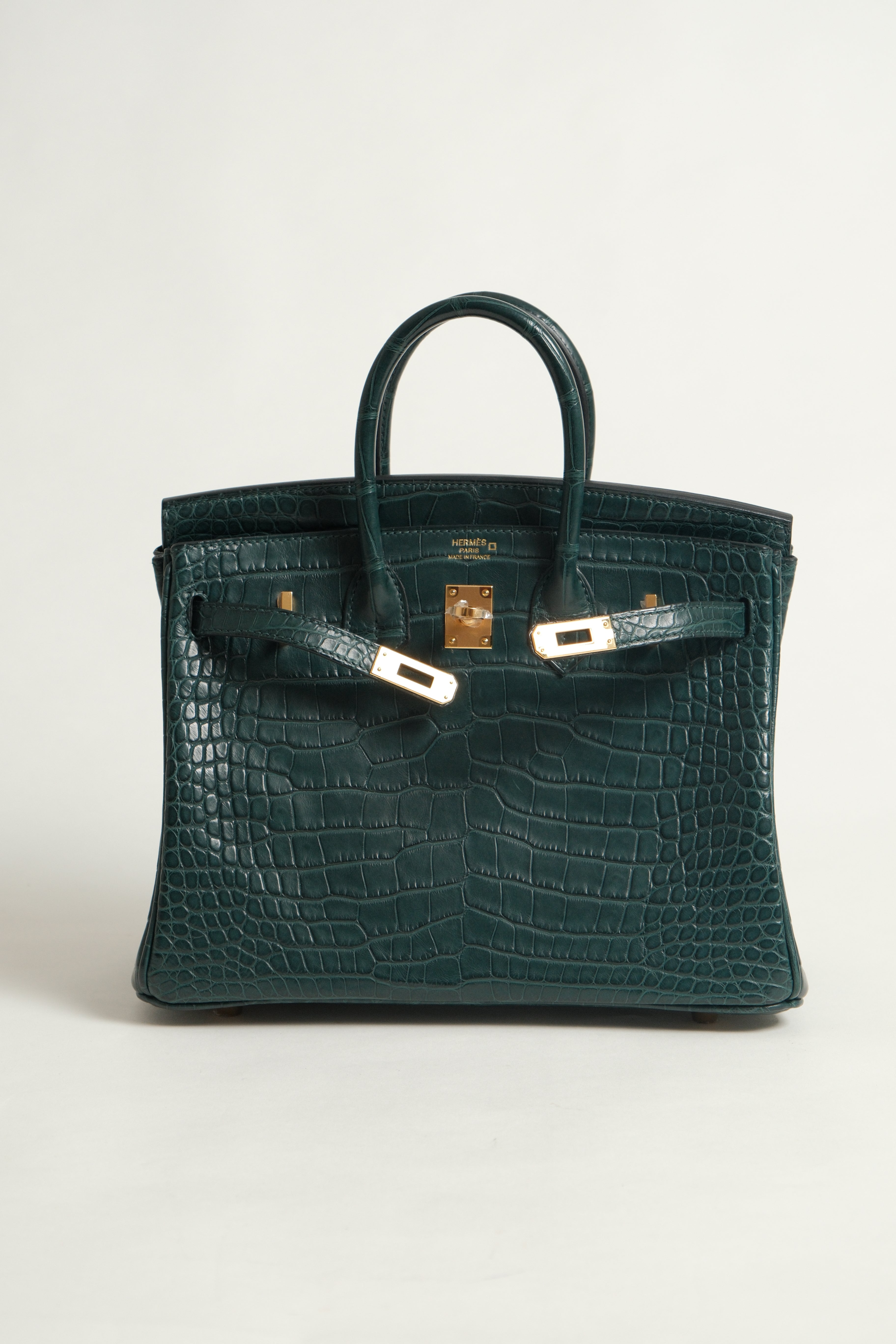 Birkin 25 Matte Alligator Vert Fonce