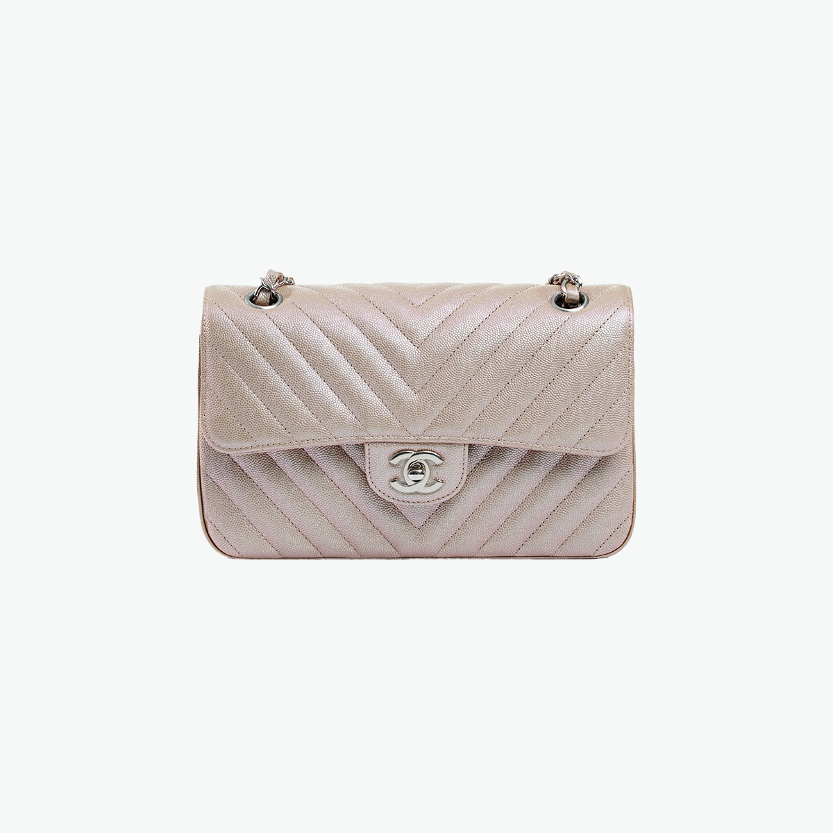 Small Double Flap 17B Rosegold