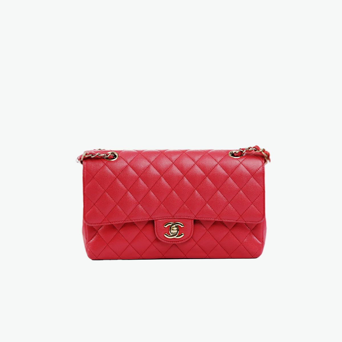 Medium Classic Double Flap Iridescent