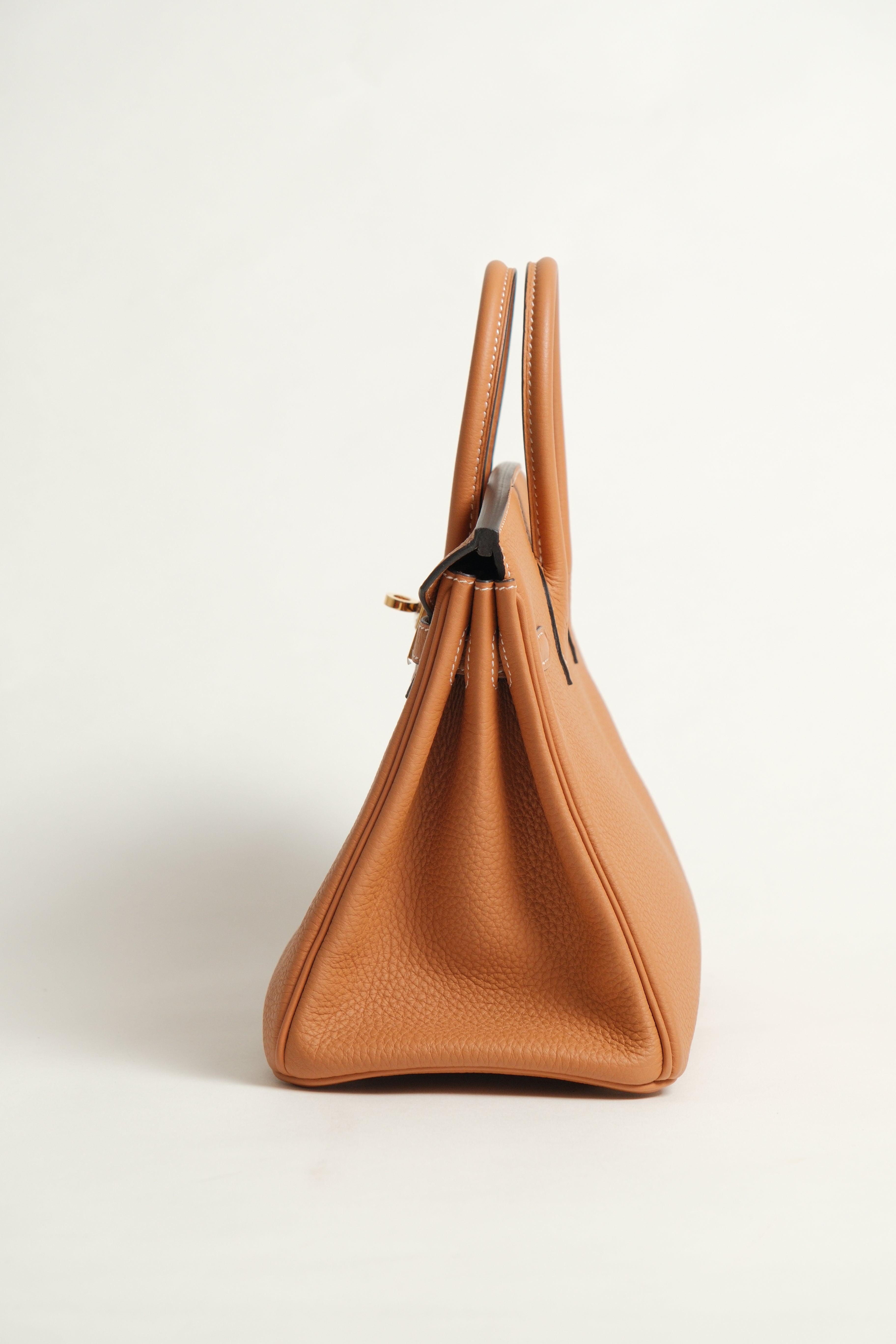 Birkin 25 B25 Toffee Stamp C