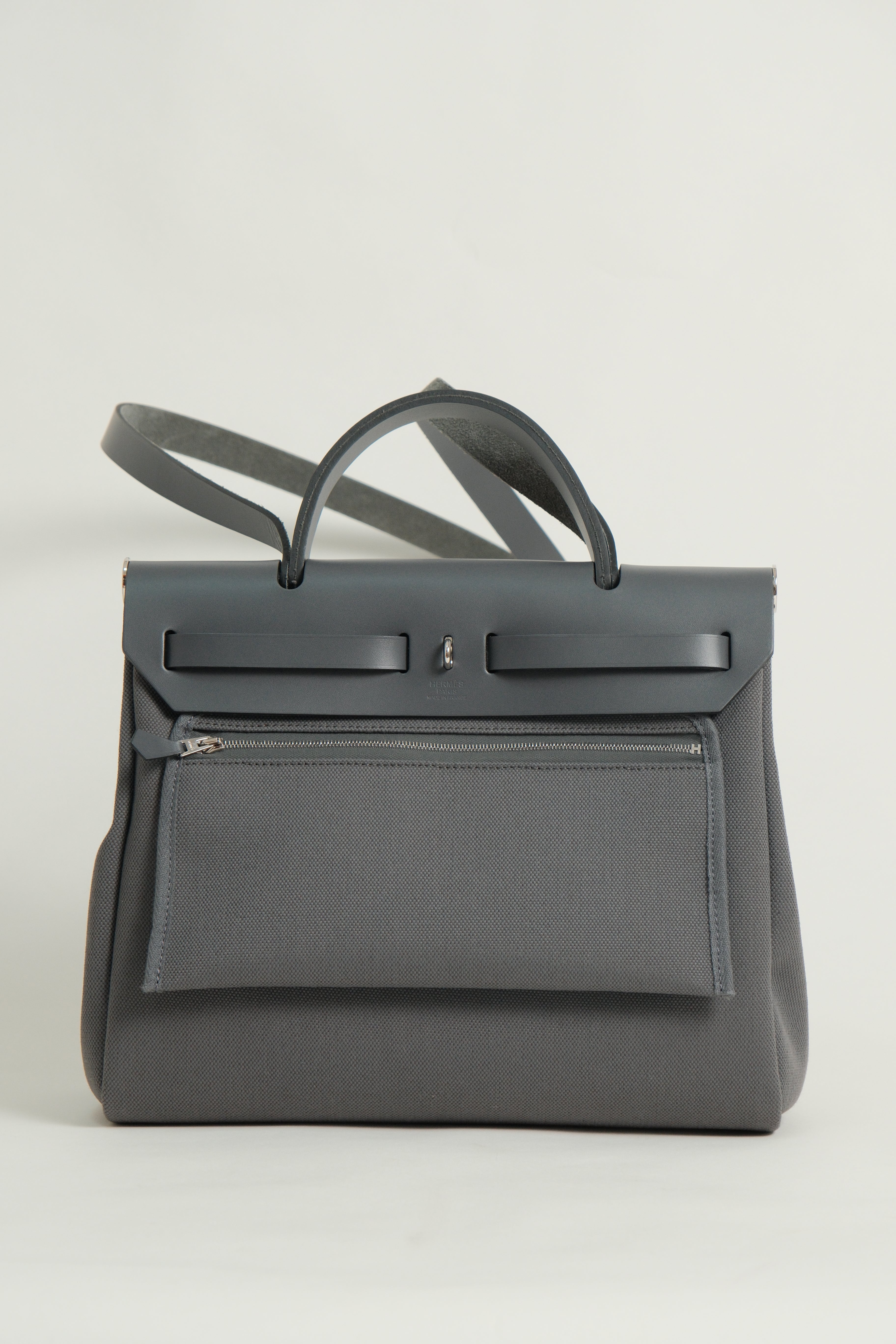 UNUSED Herbag 31 Ardoise (85) Canvas Leather Palladium hardware K (2025)