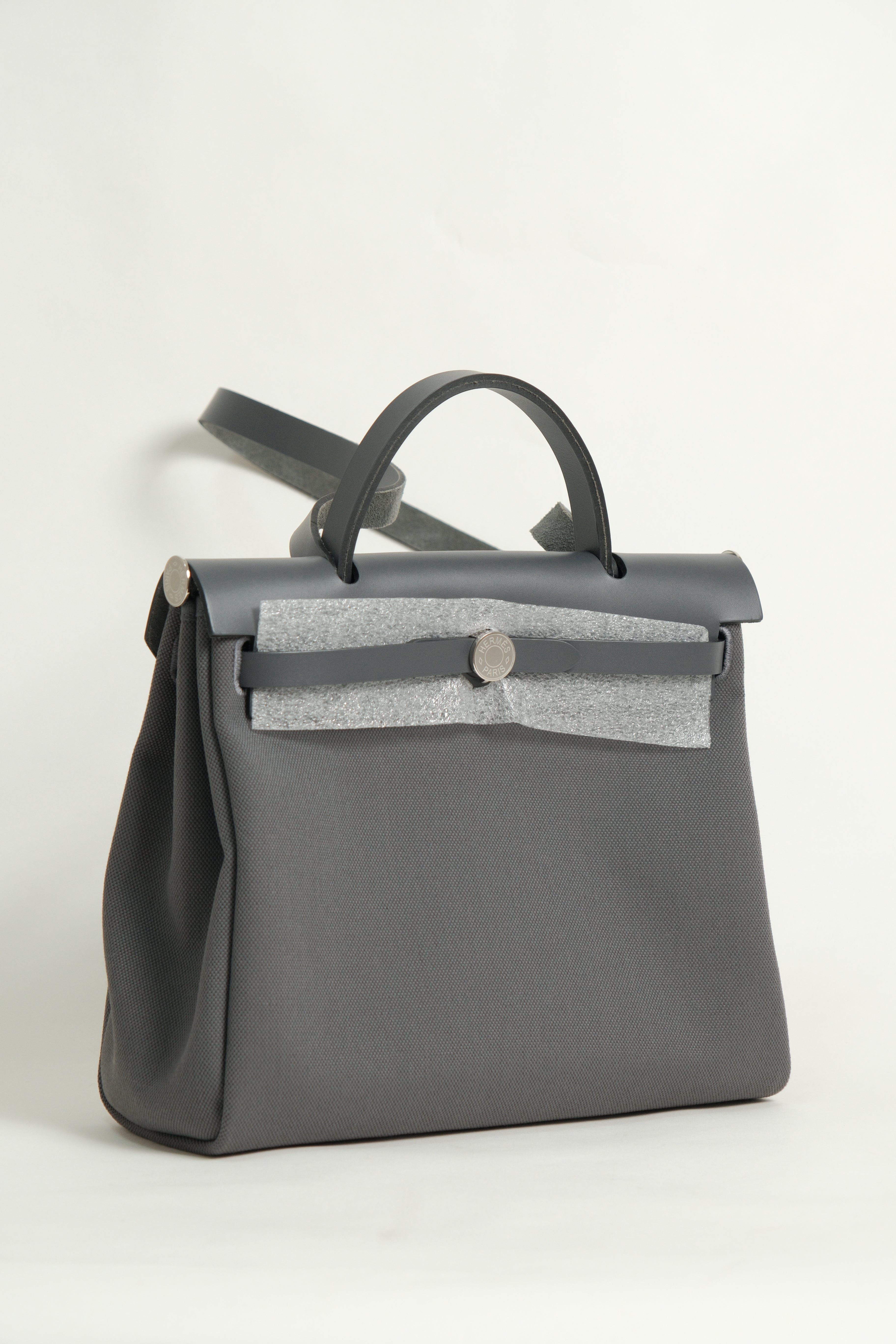 UNUSED Herbag 31 Ardoise (85) Canvas Leather Palladium hardware K (2025)