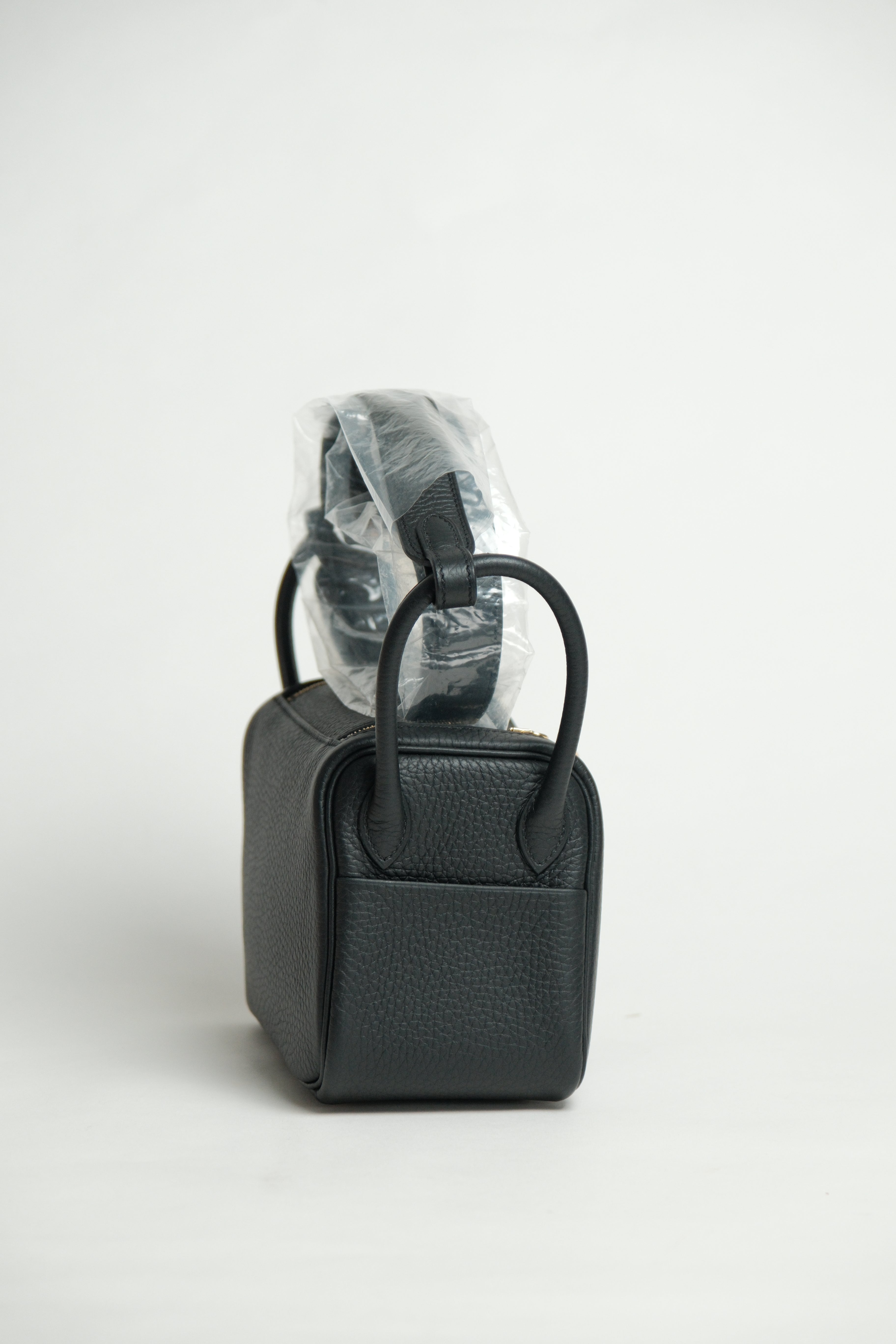 Brand New Mini Lindy Noir GHW Stamp K 2025