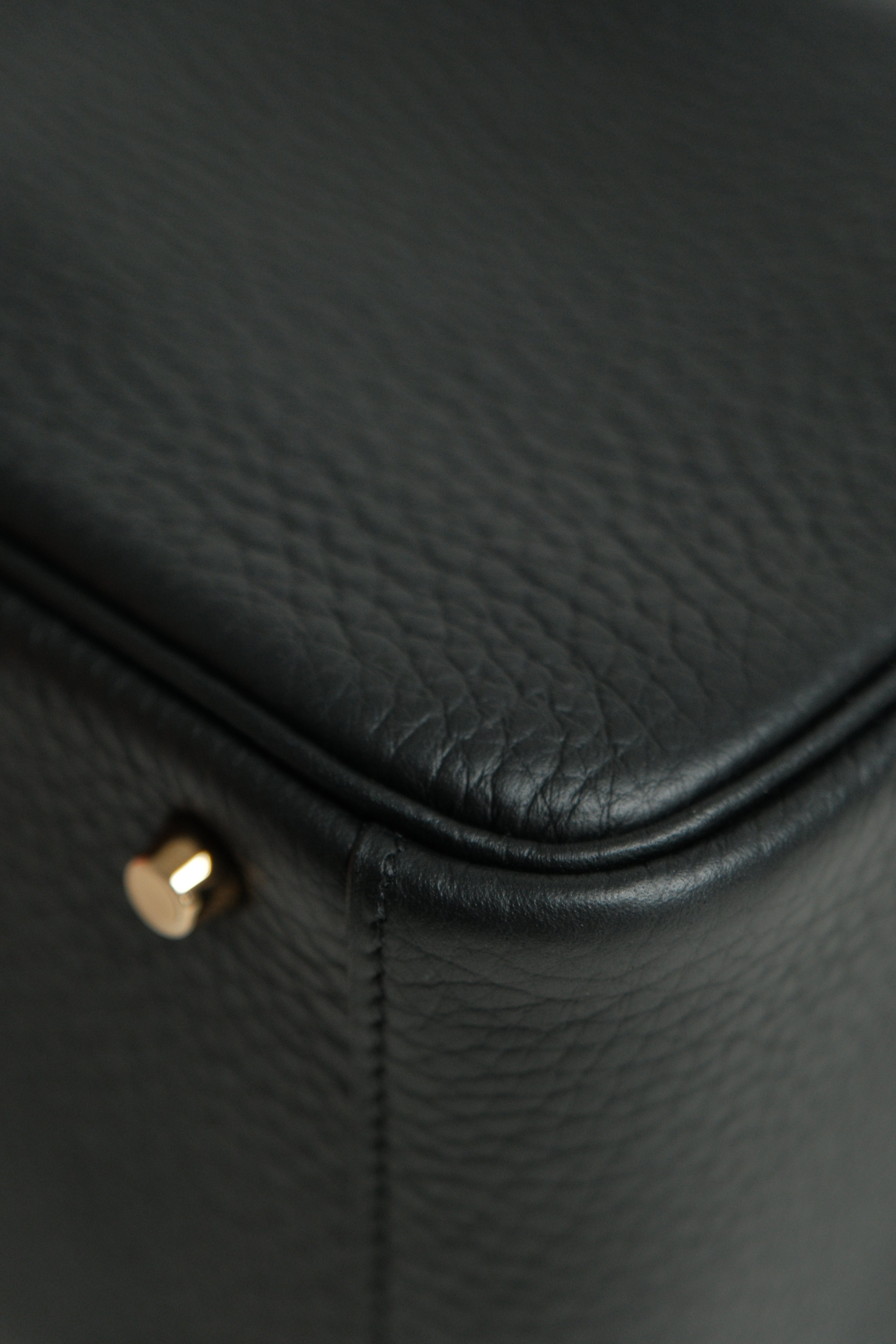 Brand New Mini Lindy Noir GHW Stamp K 2025