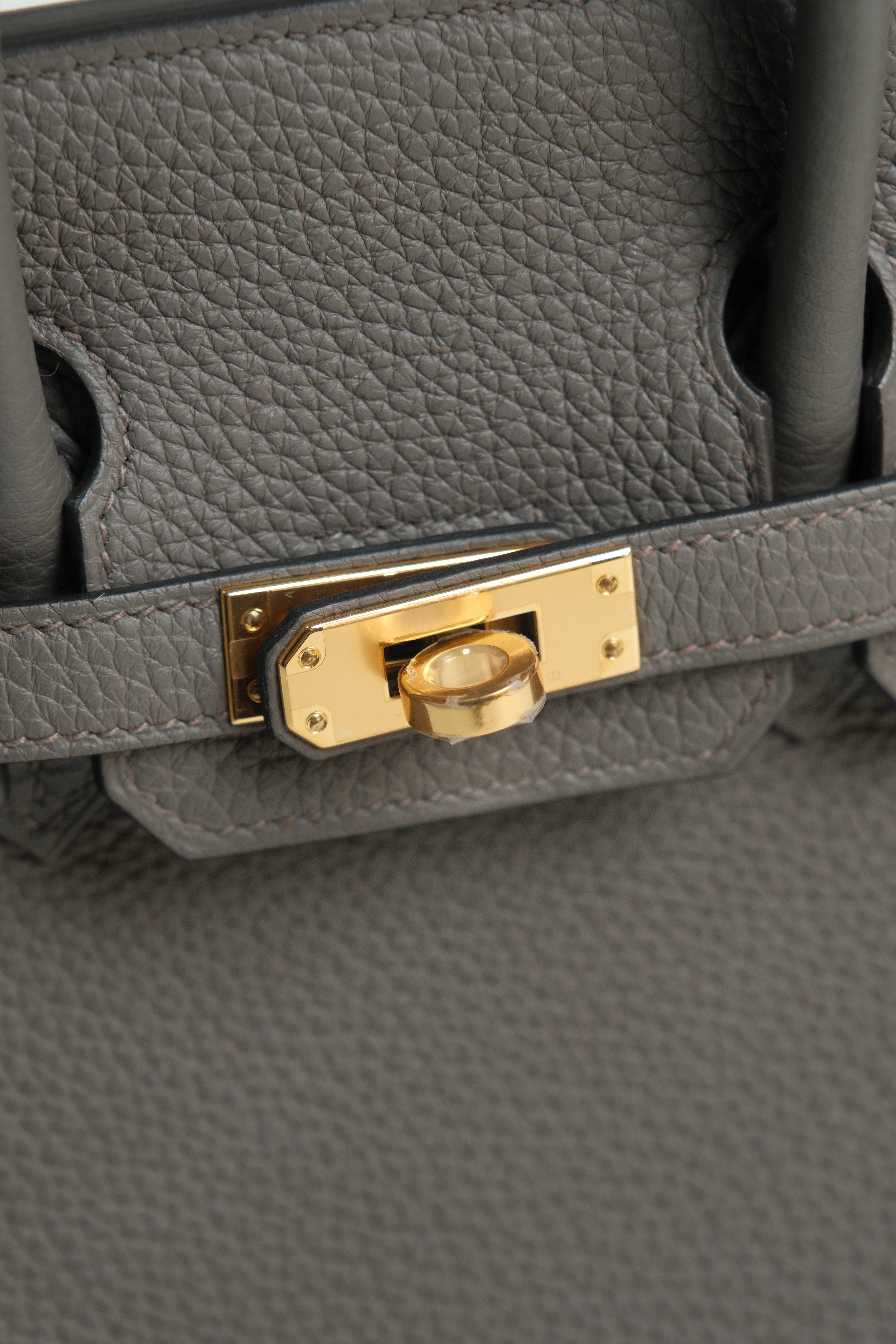 Birkin 25 Gris Etain GHW Stamp Z