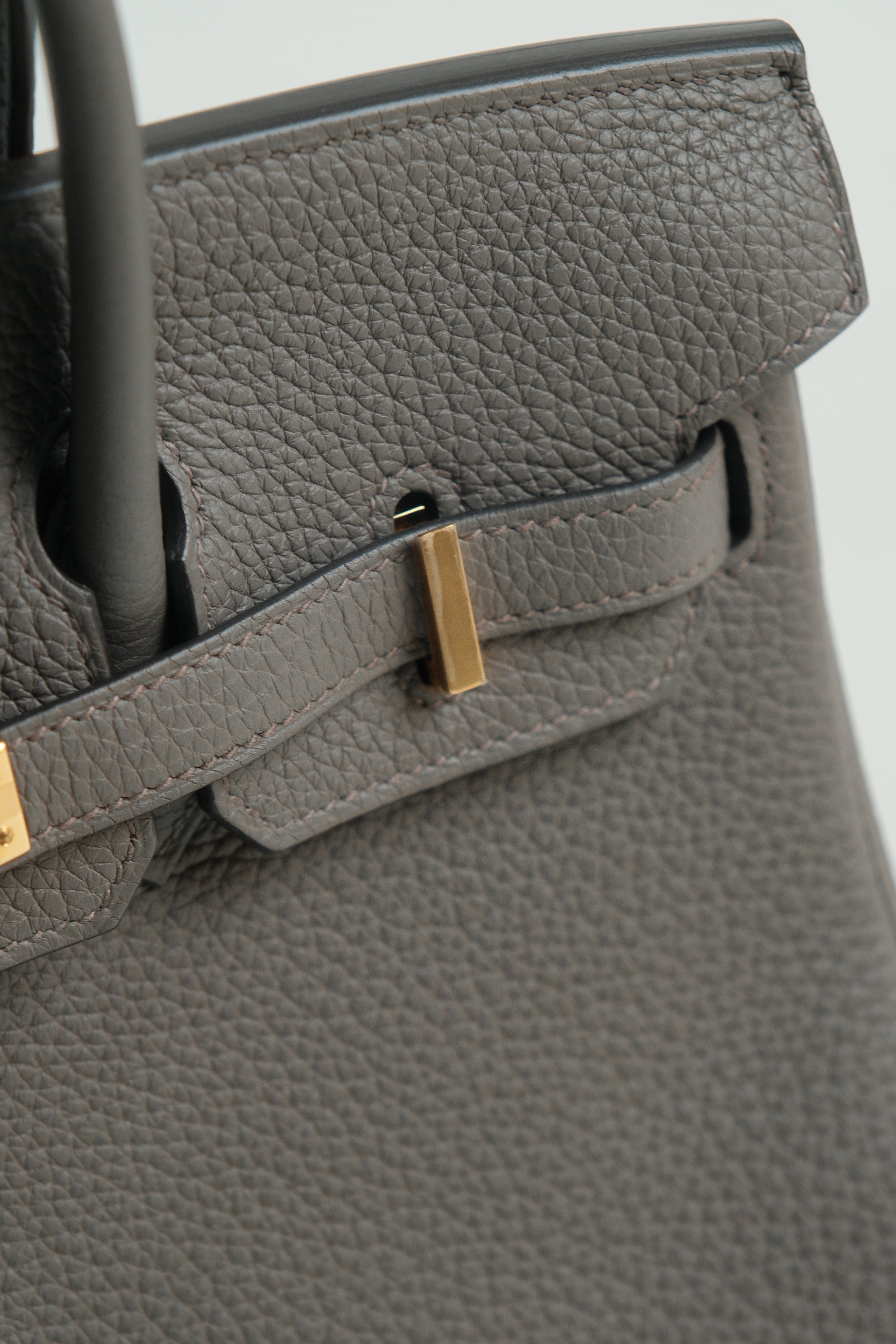 Birkin 25 Gris Etain GHW Stamp Z