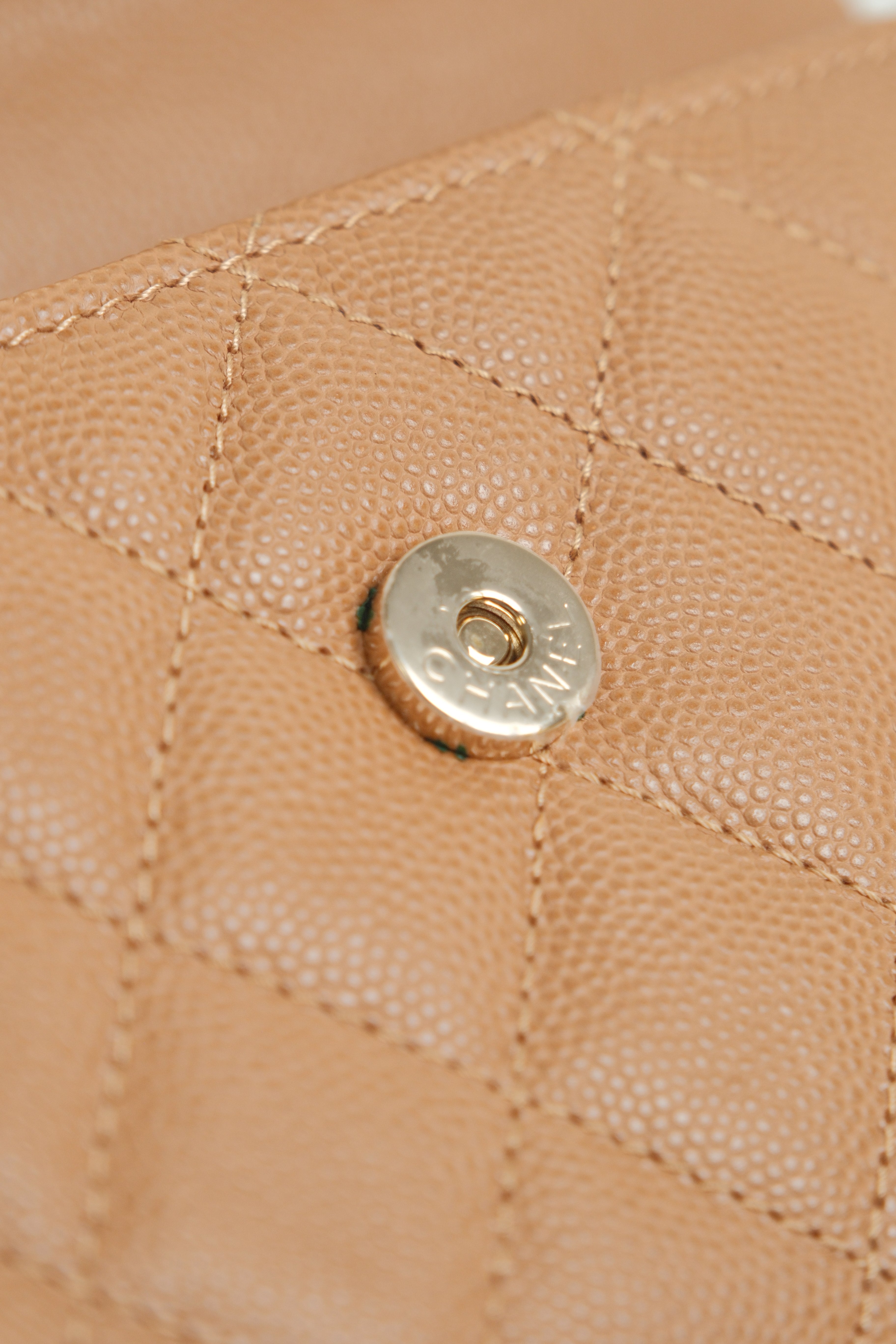 Top Handle Caviar Microchipped