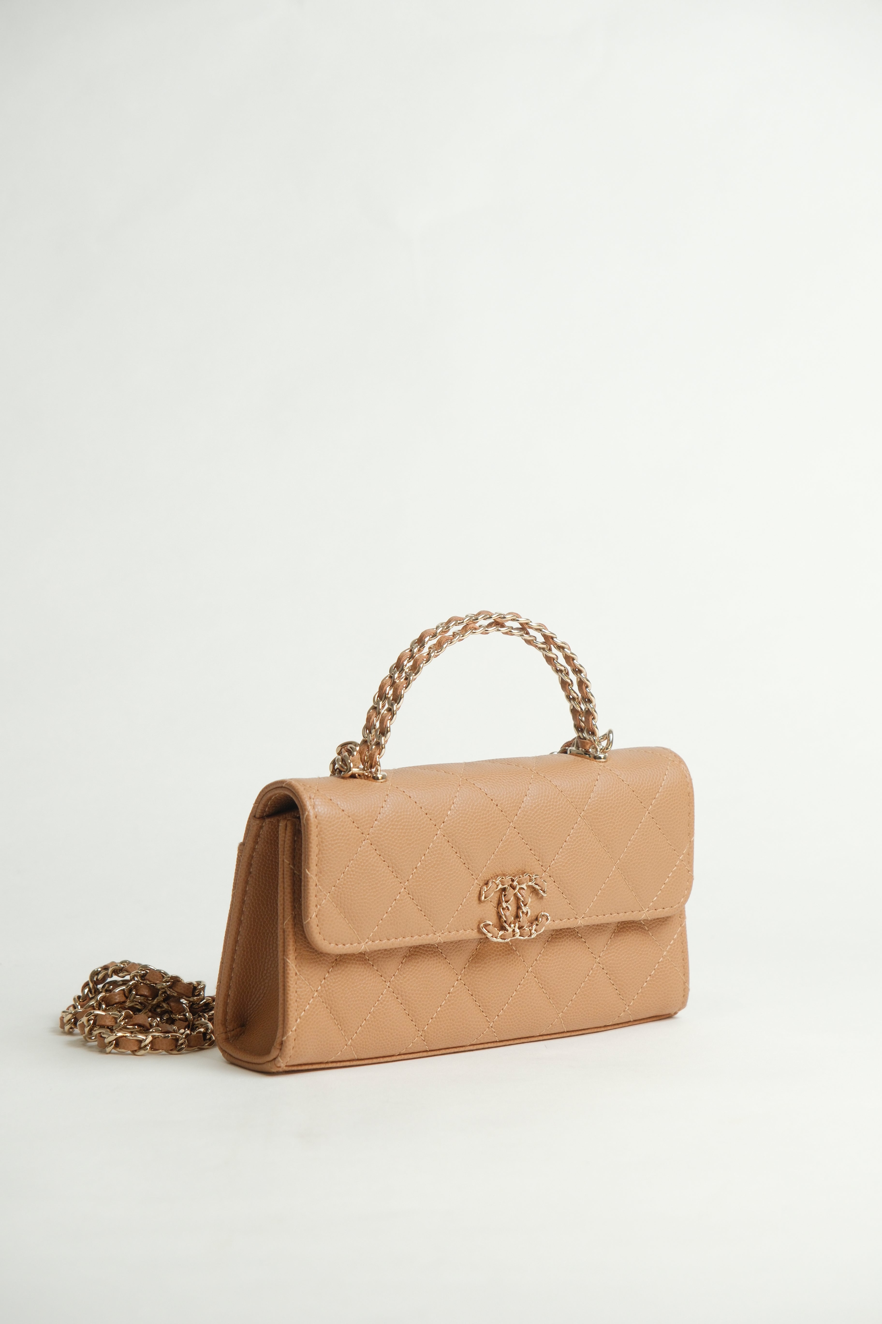 Top Handle Caviar Microchipped