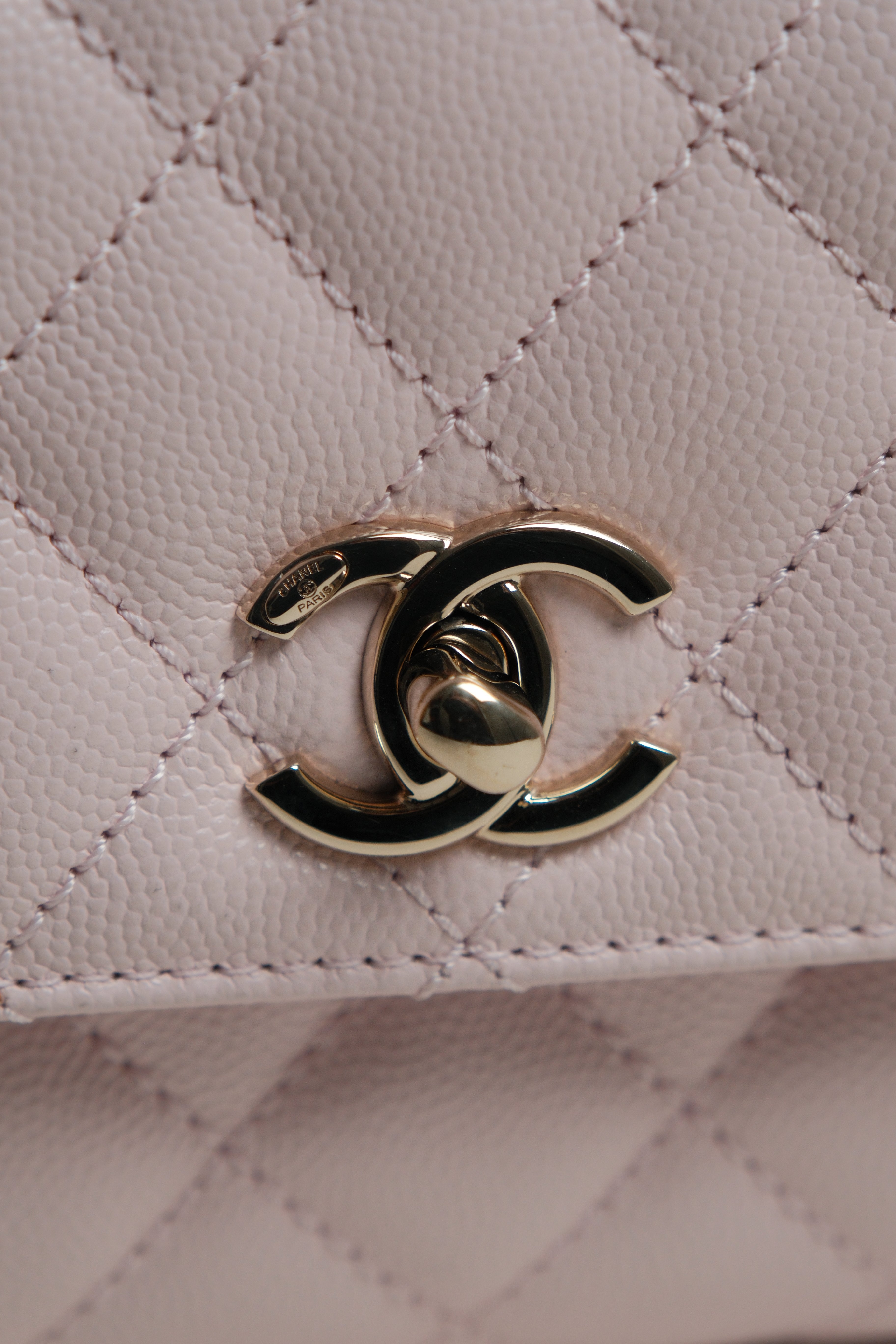 Mini Coco Top Handle Caviar Microchipped