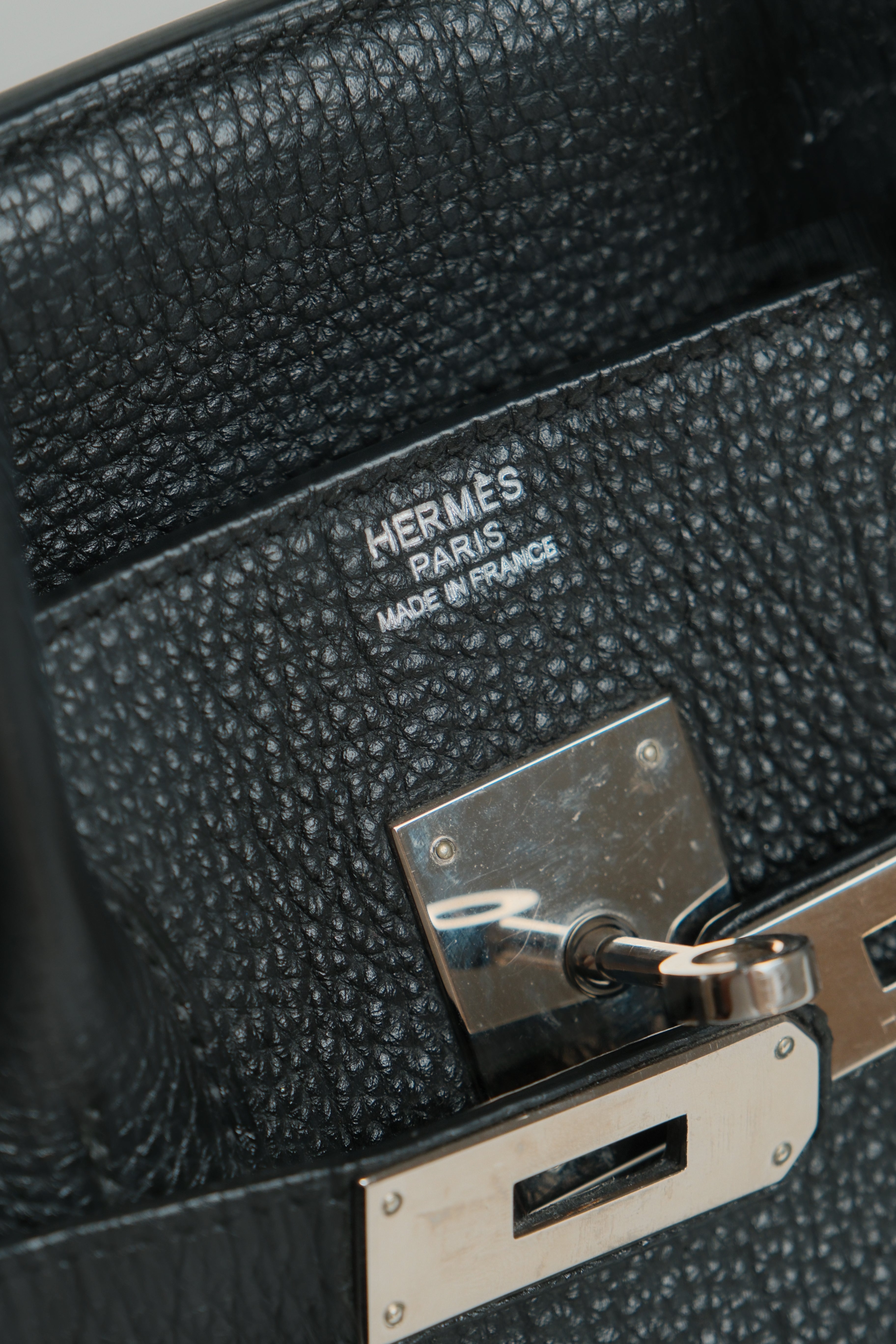 Birkin 30 O Square Noir Palladium