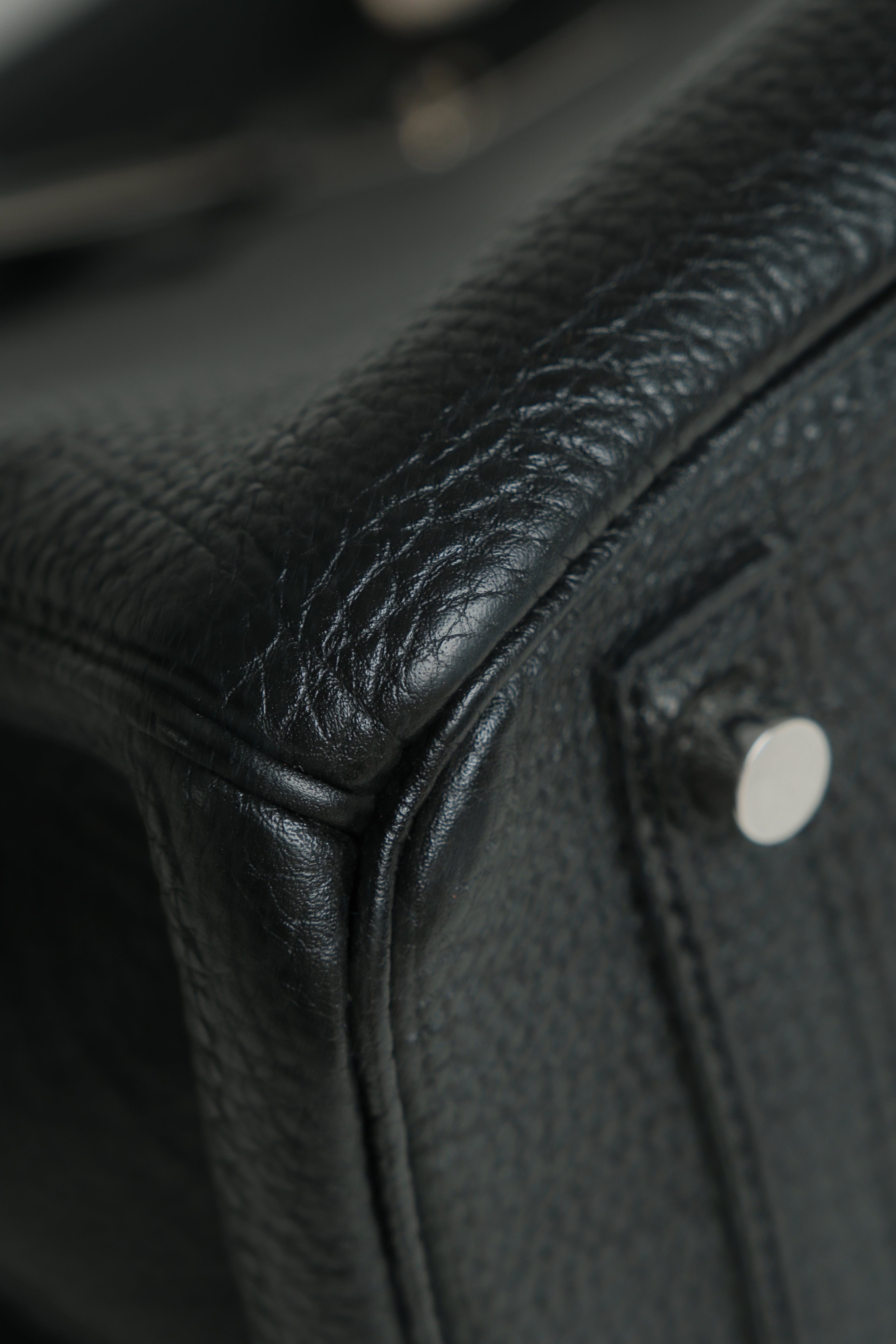 Birkin 30 O Square Noir Palladium