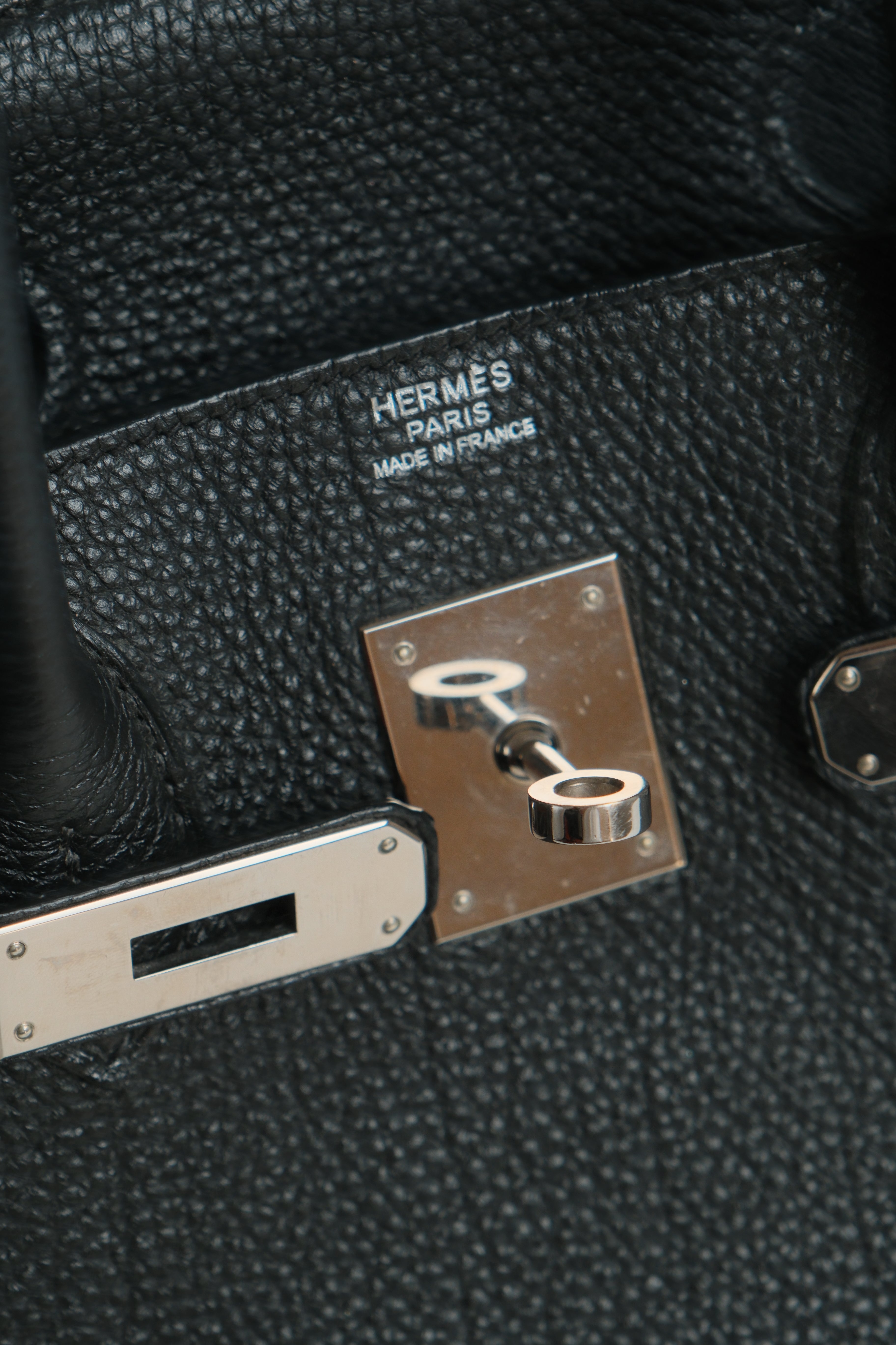 Birkin 30 O Square Noir Palladium