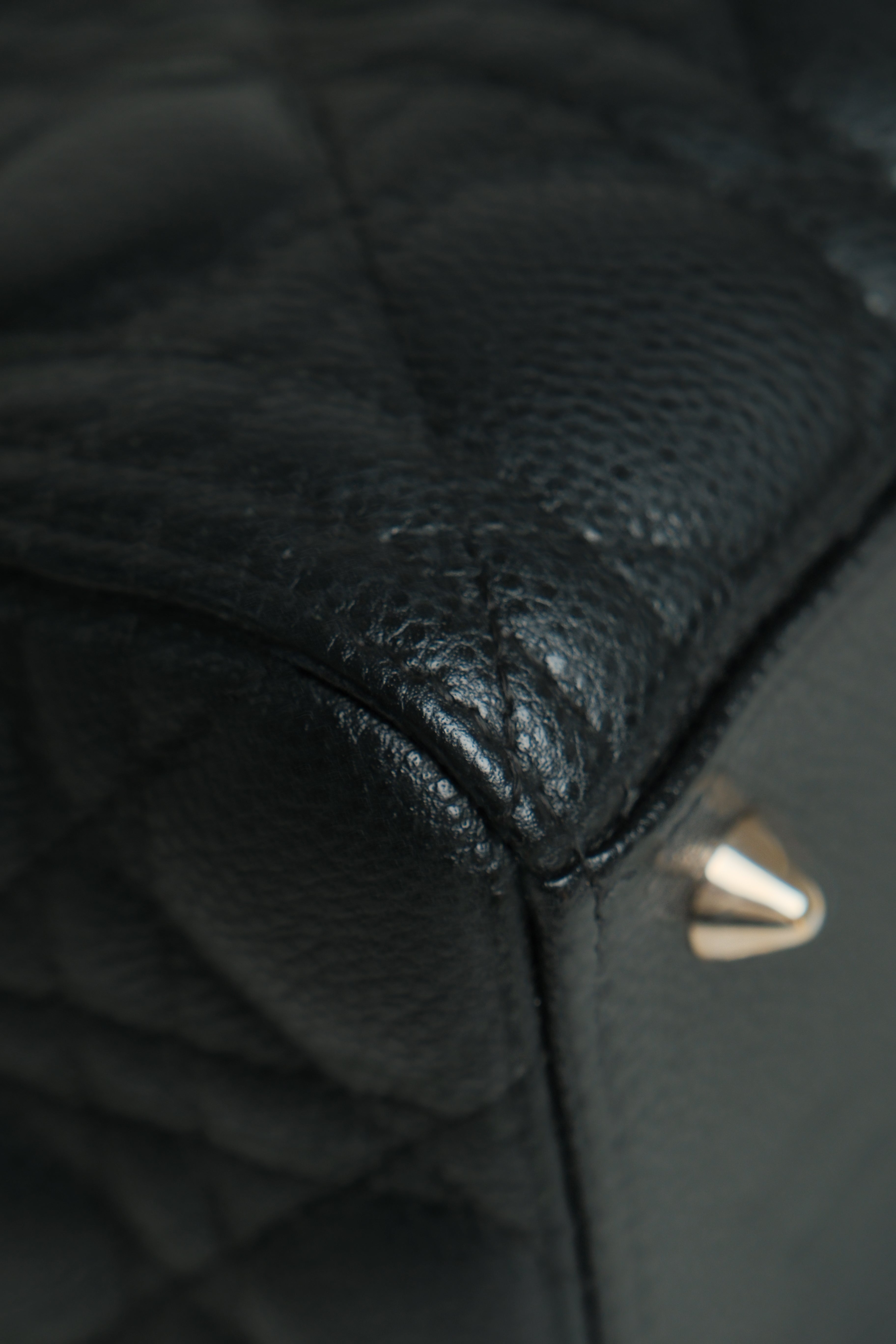 Lady D Medium Pebbled Leather GHW