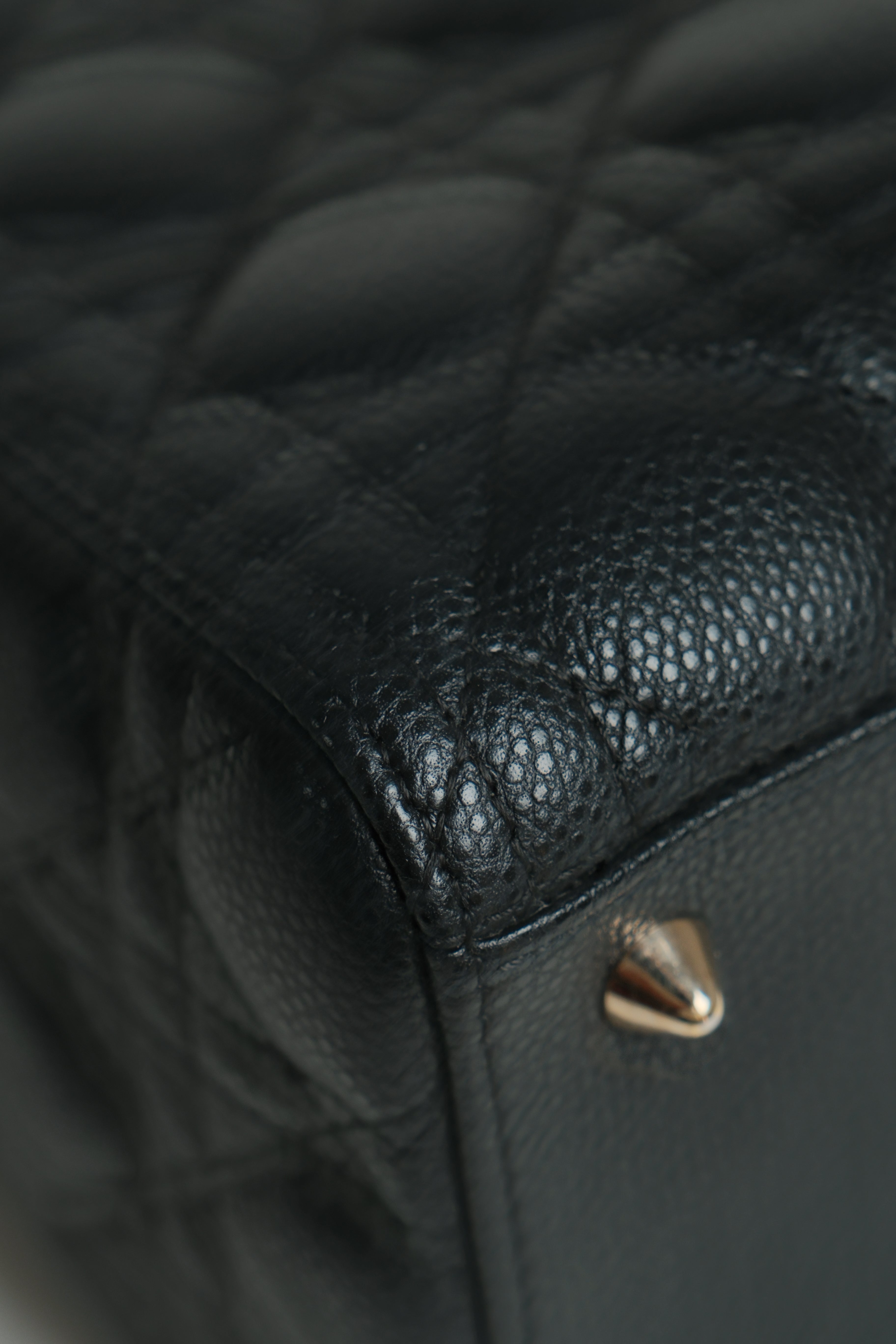 Lady D Medium Pebbled Leather GHW