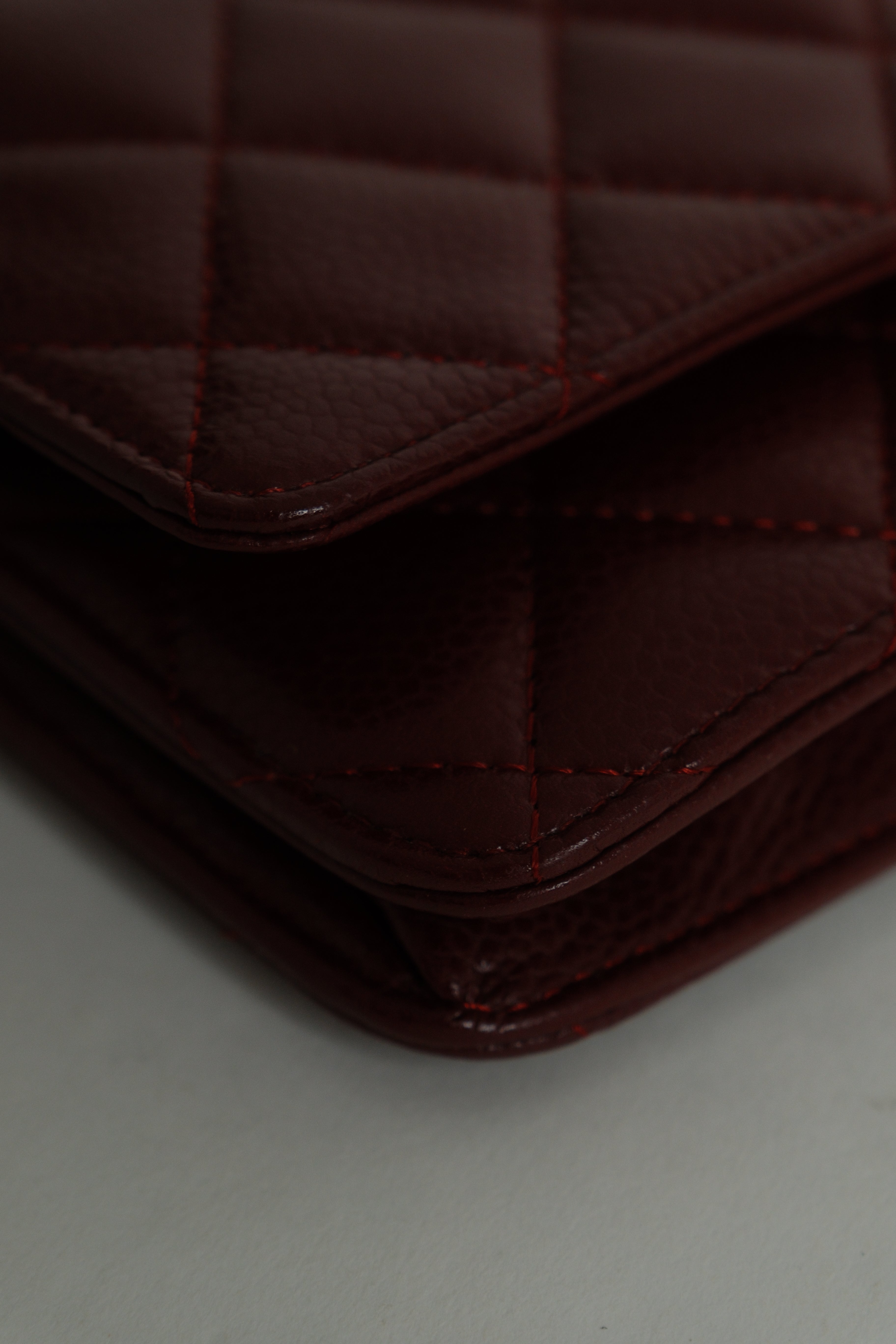 Wallet on Chain Burgundy SHW