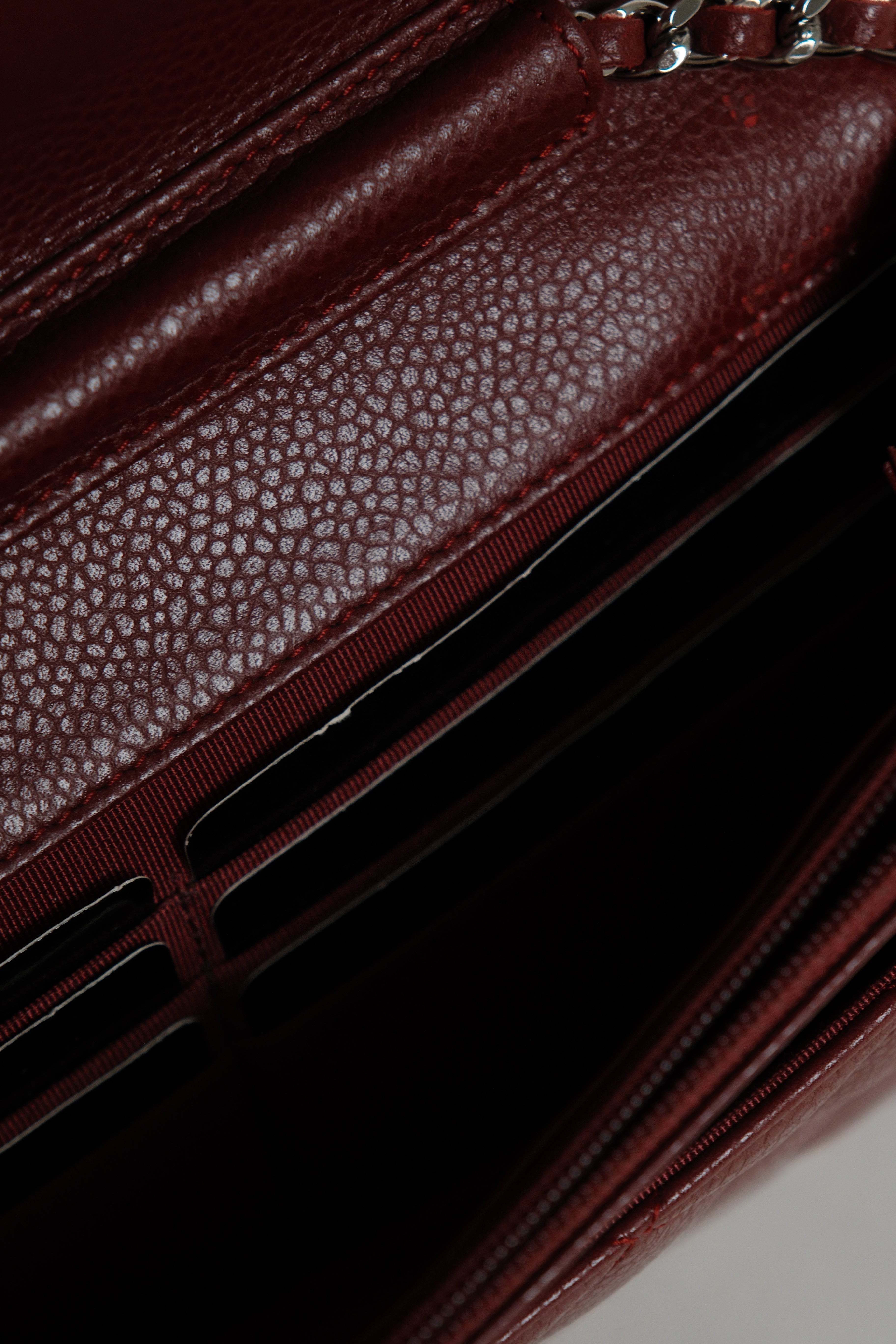 Wallet on Chain Burgundy SHW