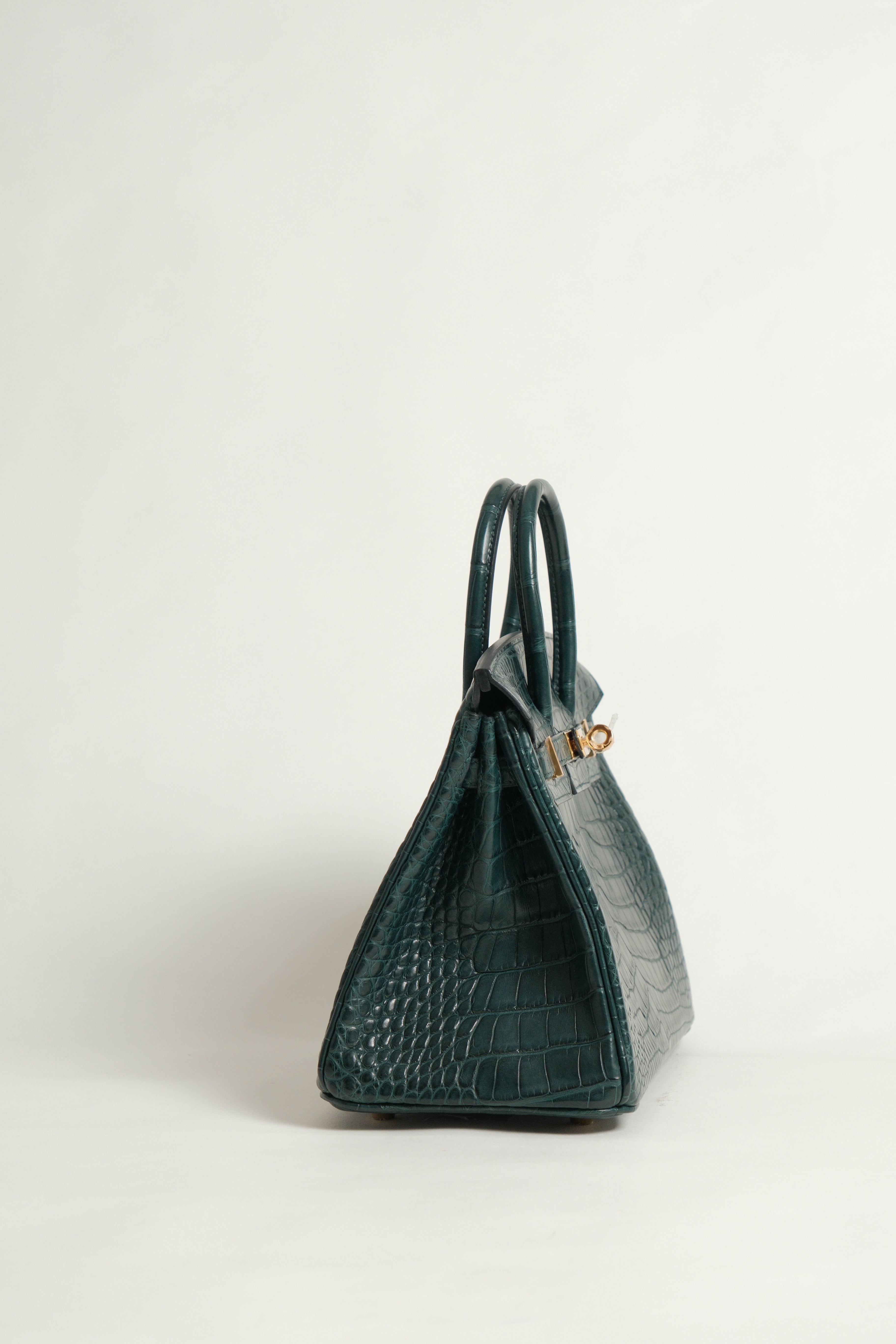 Birkin 25 Matte Alligator Vert Fonce