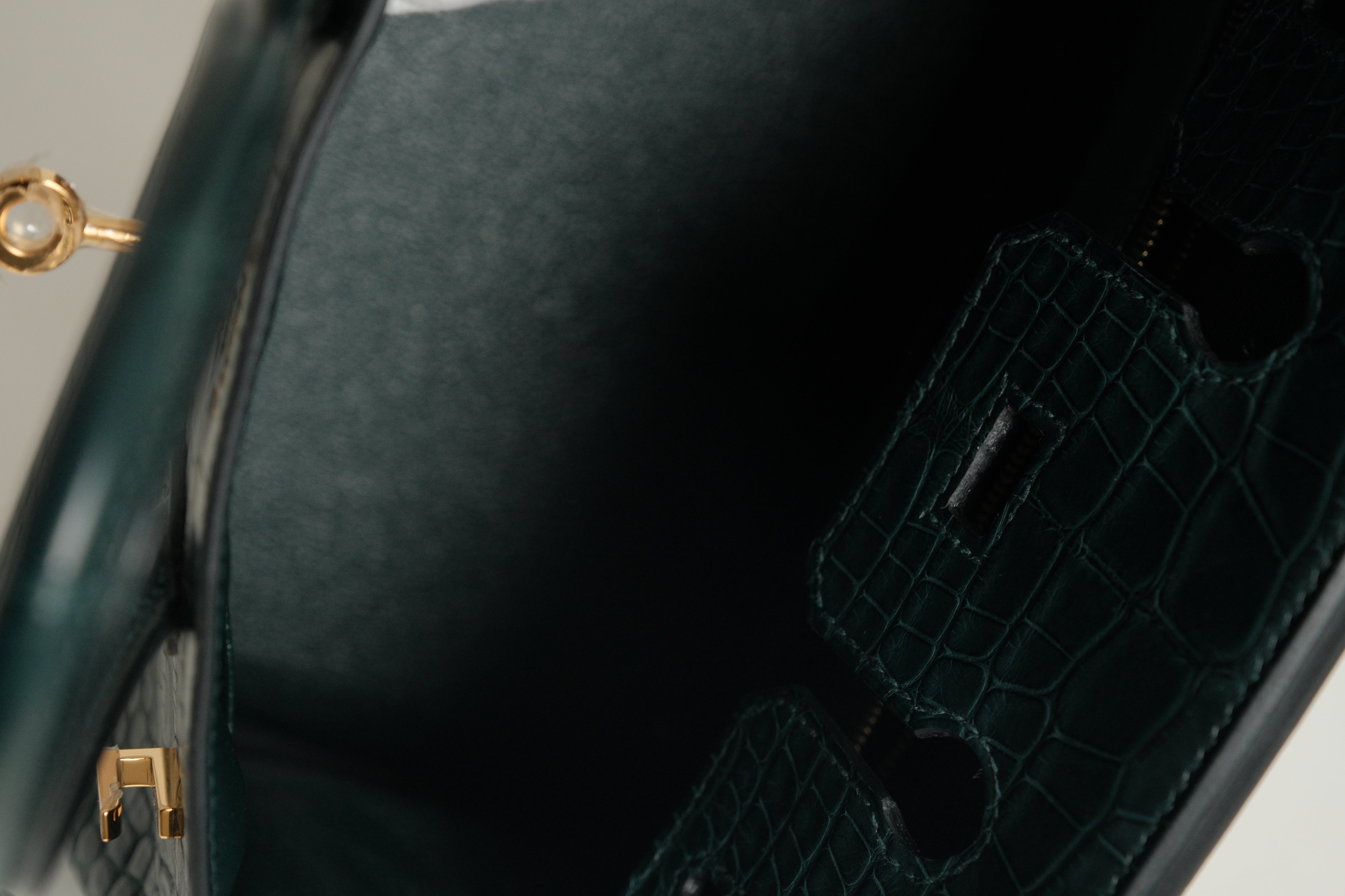 Birkin 25 Matte Alligator Vert Fonce